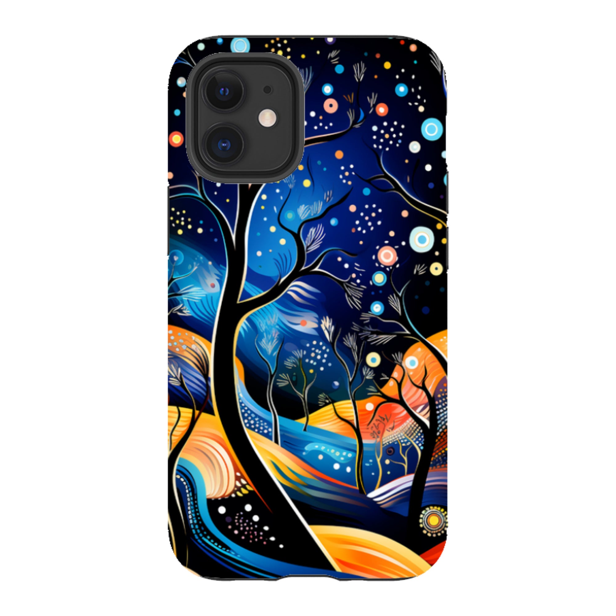 iPhone Tough Case -Rainbow Night Stars
