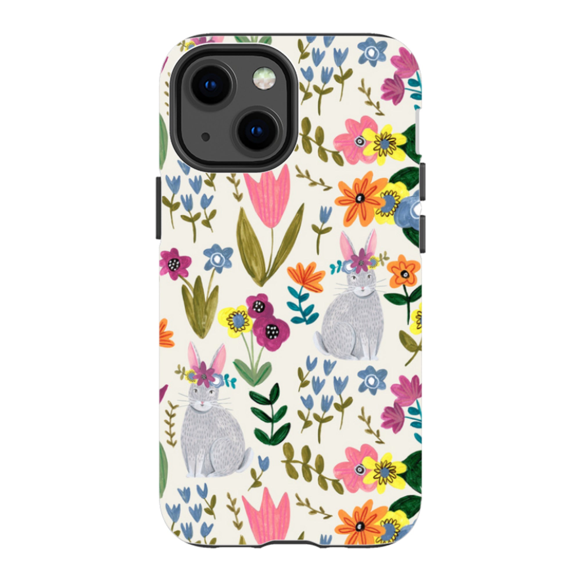 iPhone Tough Case - Rabbit Floral By Caroline Bonne Muller