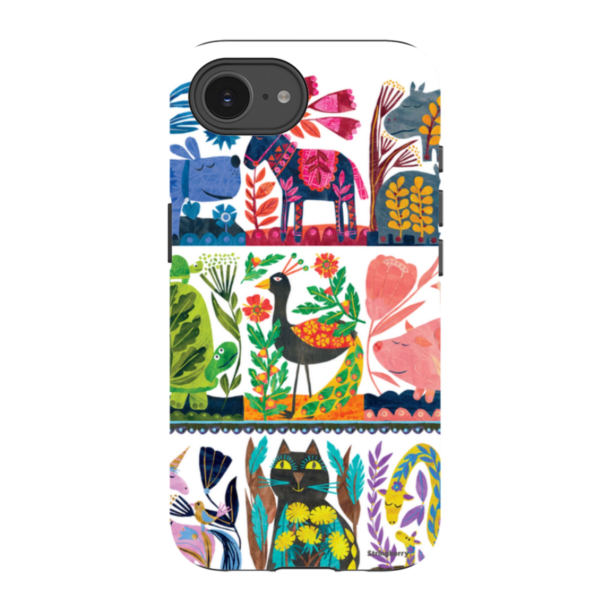 iPhone Tough Case - Folk Colour By Tracey English