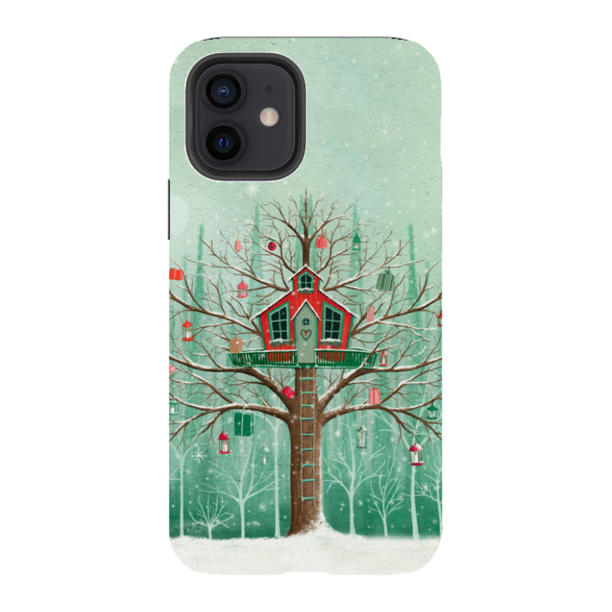 iPhone Tough Case -Christmas Tree House By Maja Lindberg