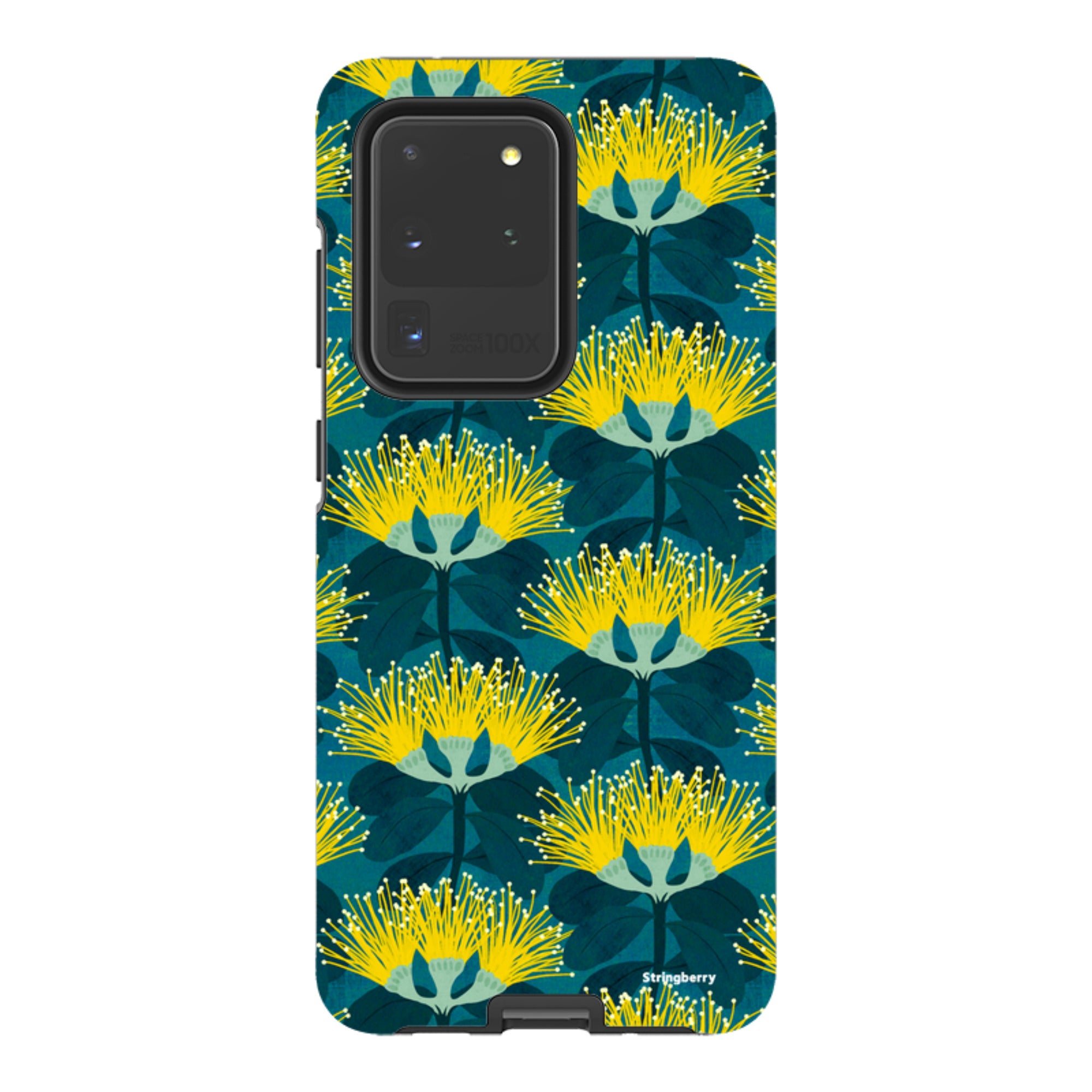 Samsung Tough Case - Pohutukawa Yellow And Blue By Katherine Quinn