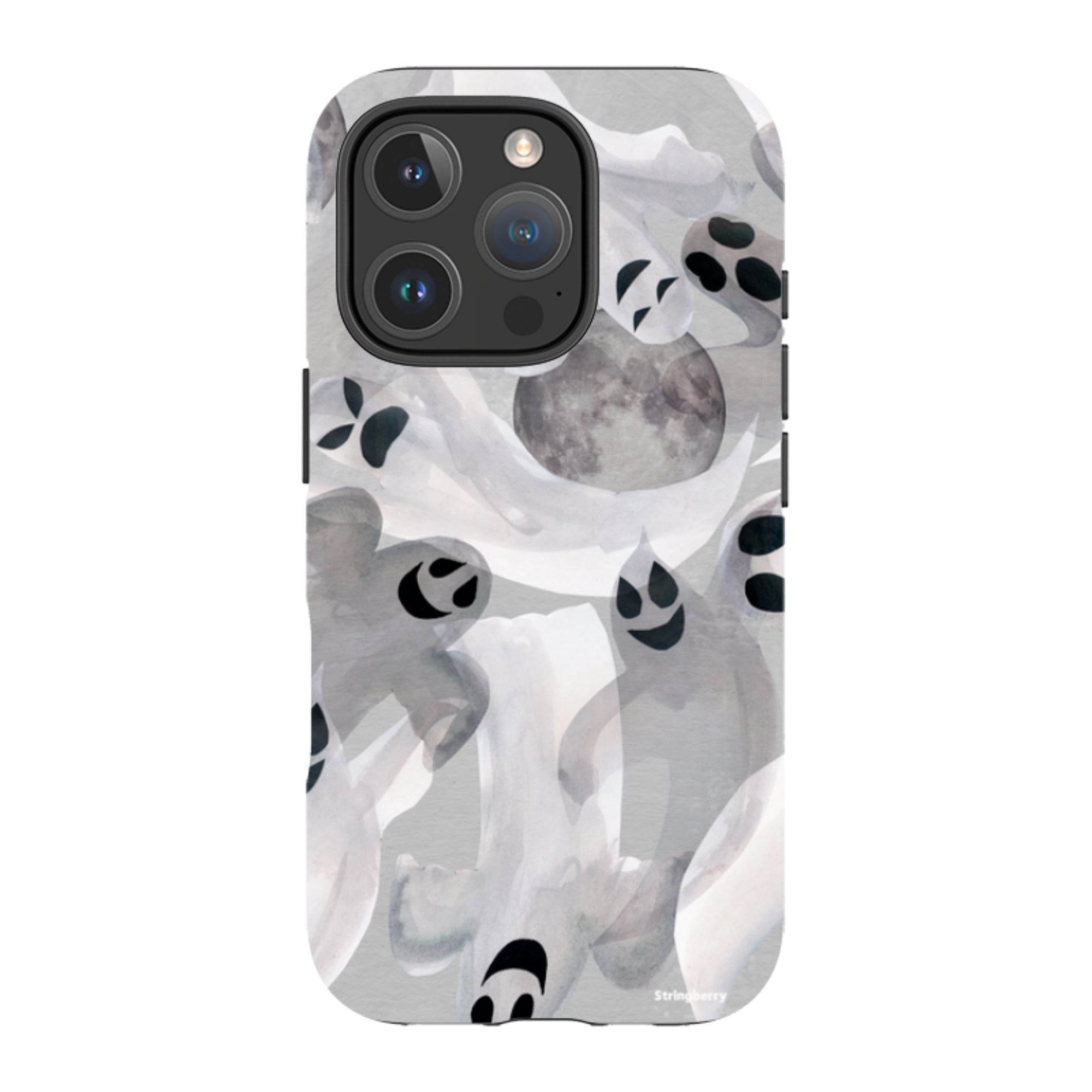 iPhone Tough Case - Ghosts and Moons By Tracey English