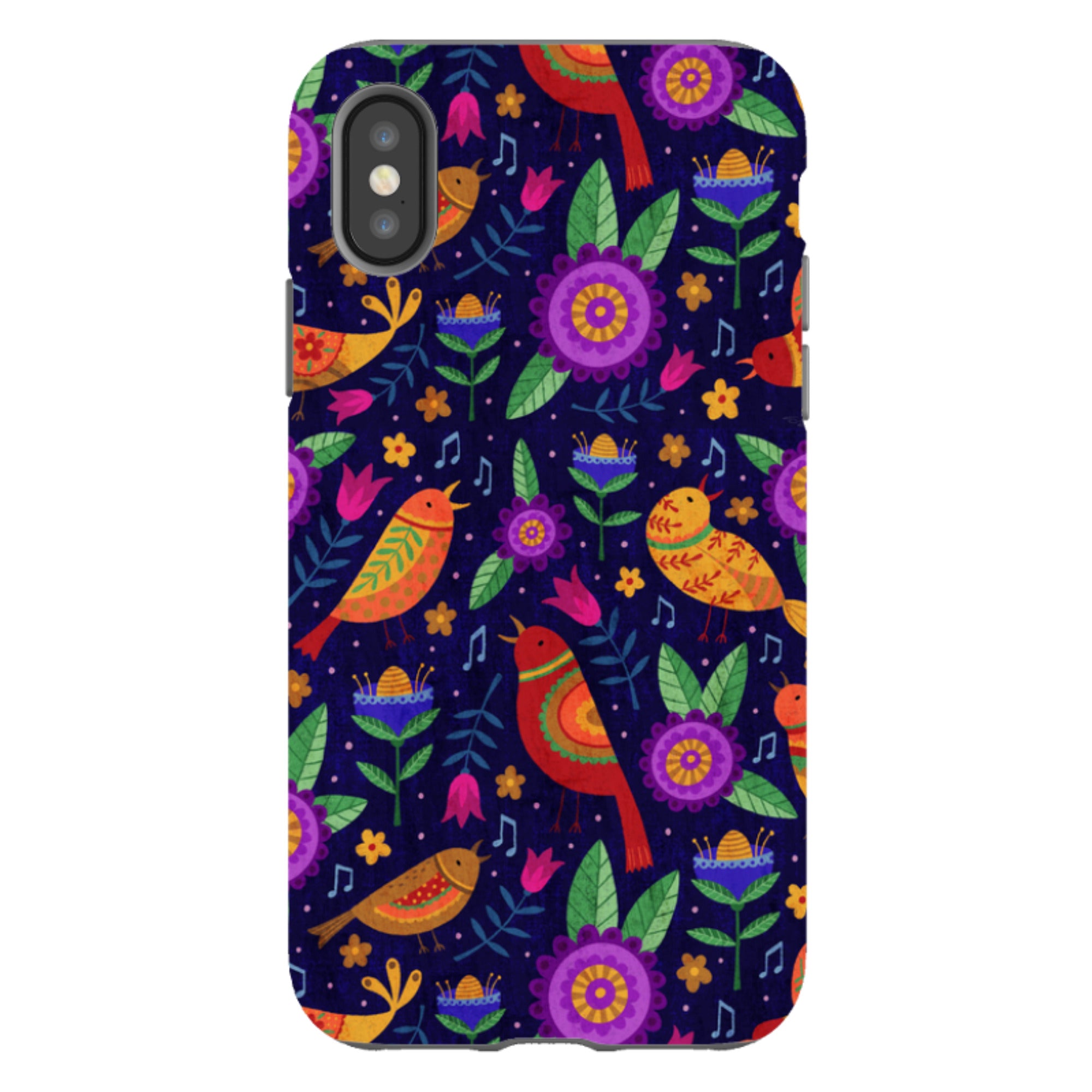 iPhone Tough Case - Bird Pattern VII By Suzy Taylor