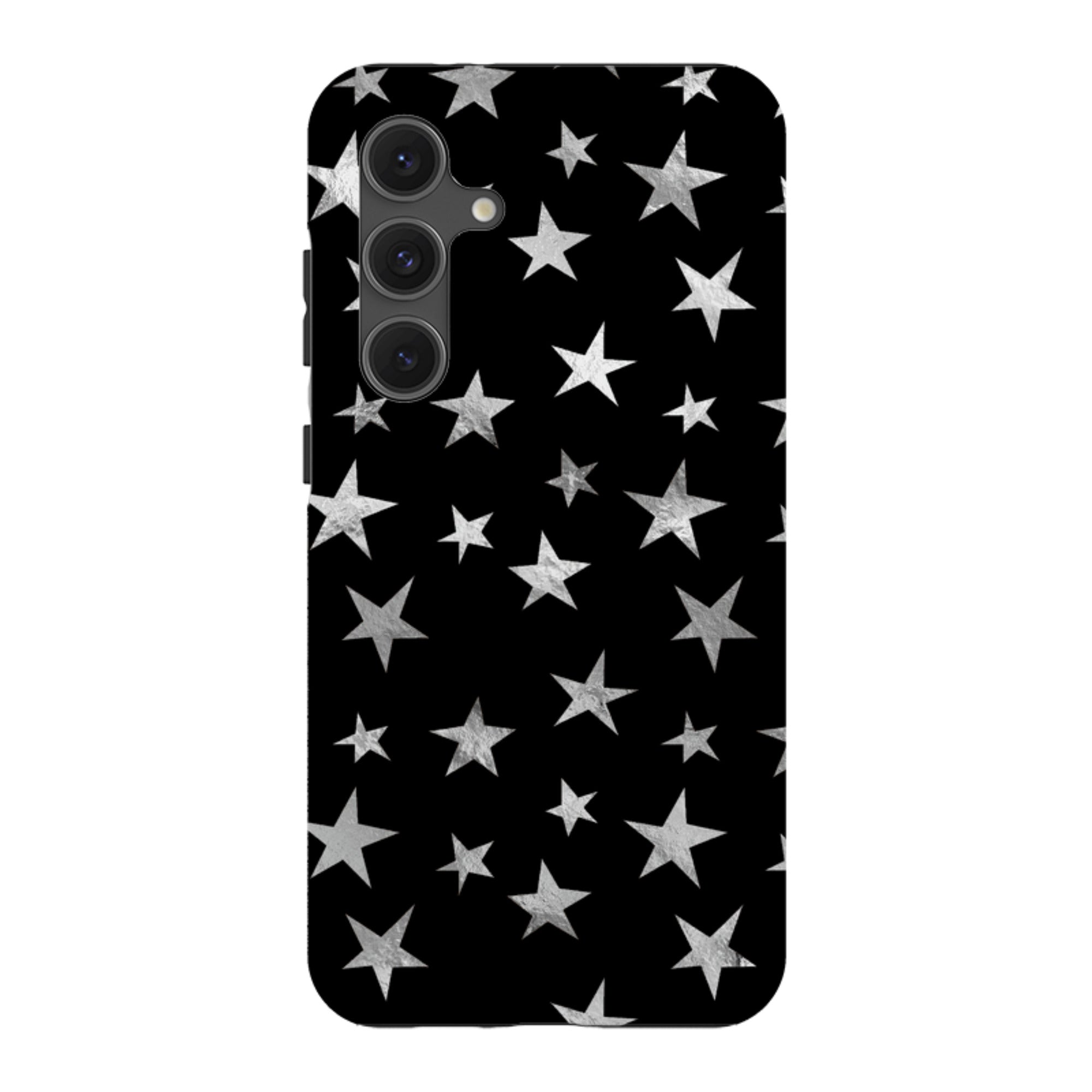 Samsung Tough Case - Black and Silver Stars