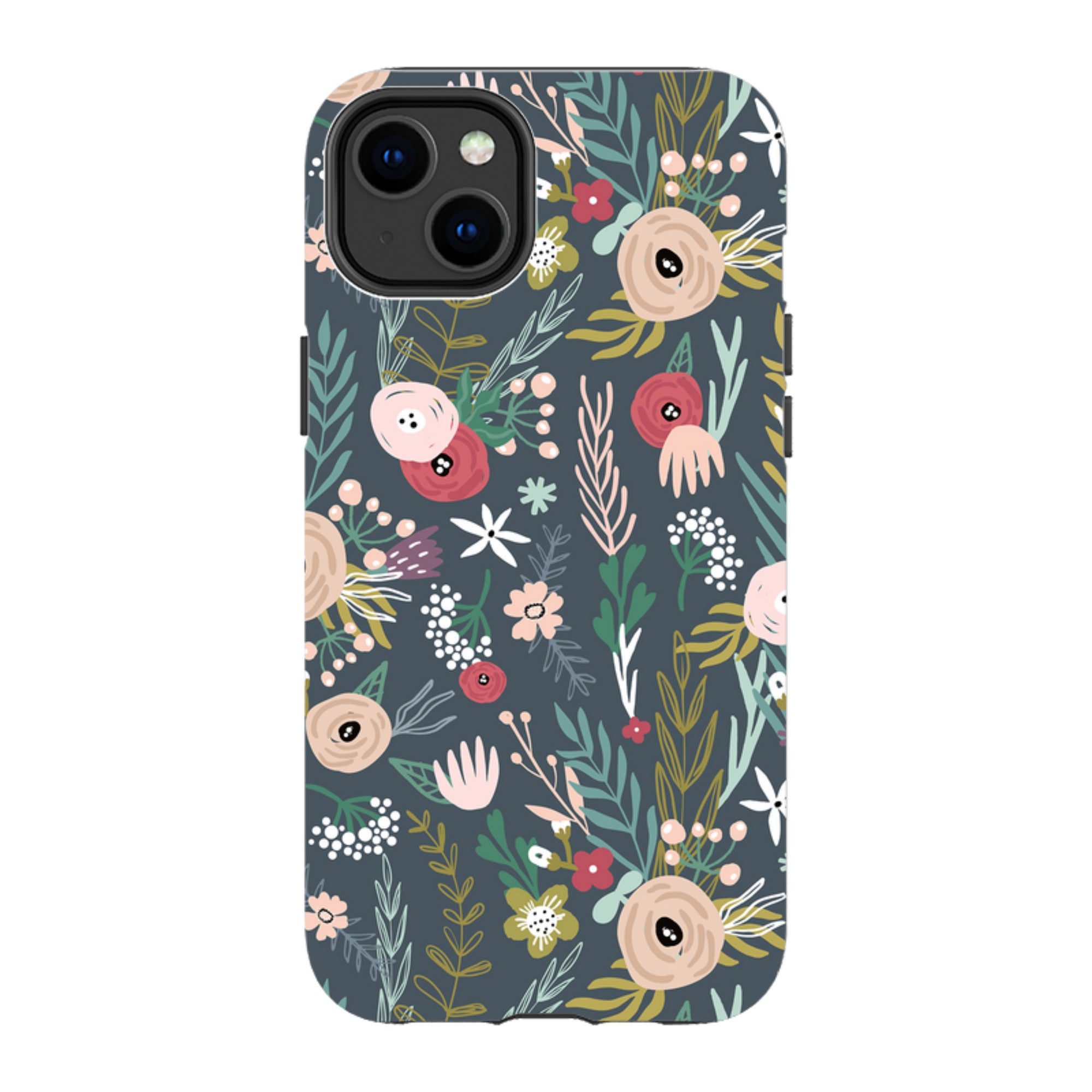 iPhone Tough Case - Winter Scandi Floral