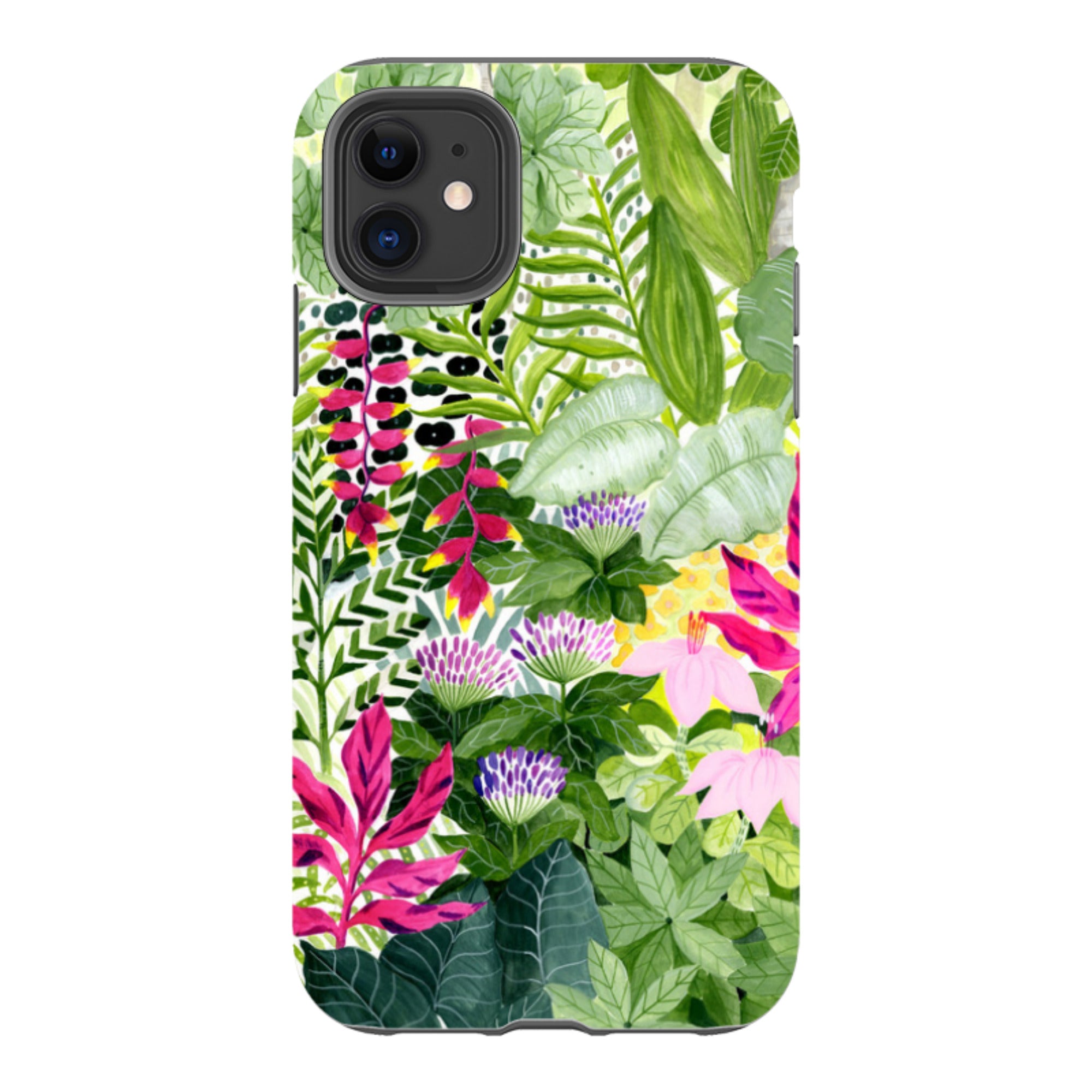 iPhone Tough Case - Pink Botanical By Bex Parkin