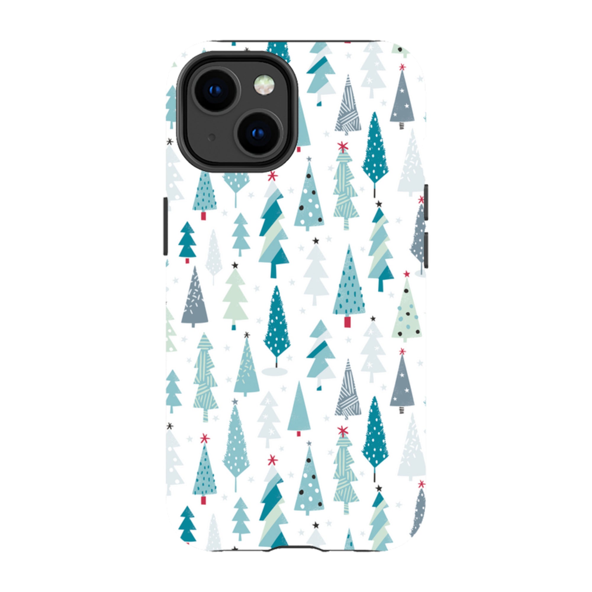 iPhone Tough Case - Little Xmas Trees By Ali Brookes