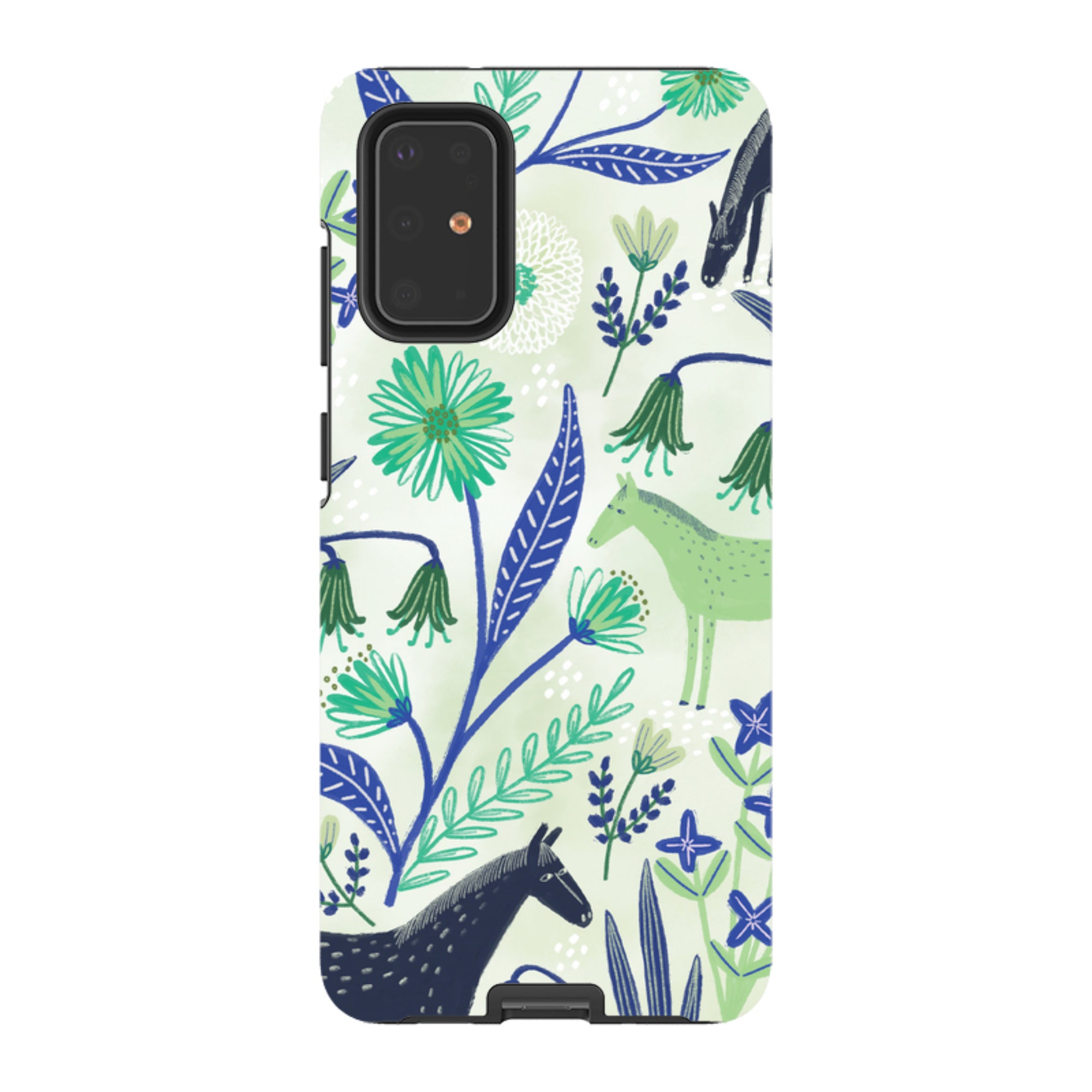 Samsung Tough Case - Wild Ponies Green By Lee Foster Wilson