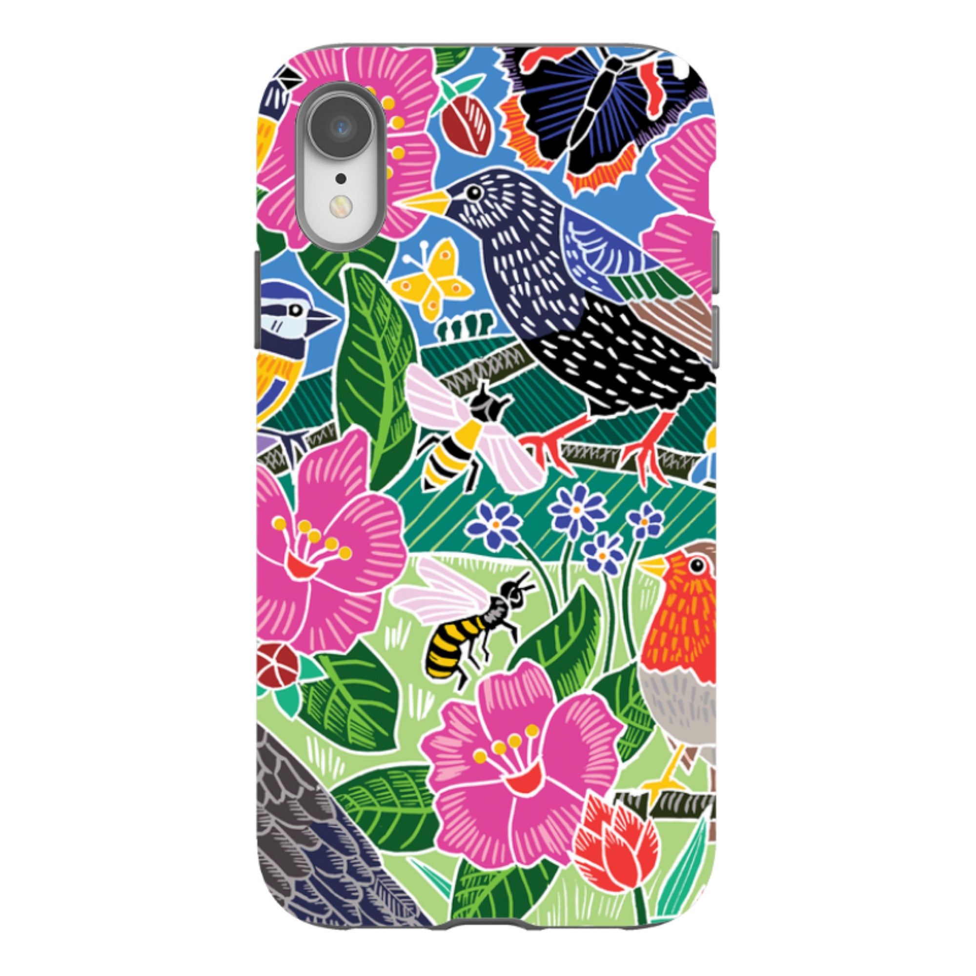 iPhone Tough Case - Garden Bird Jigsaw A By Kate Heiss
