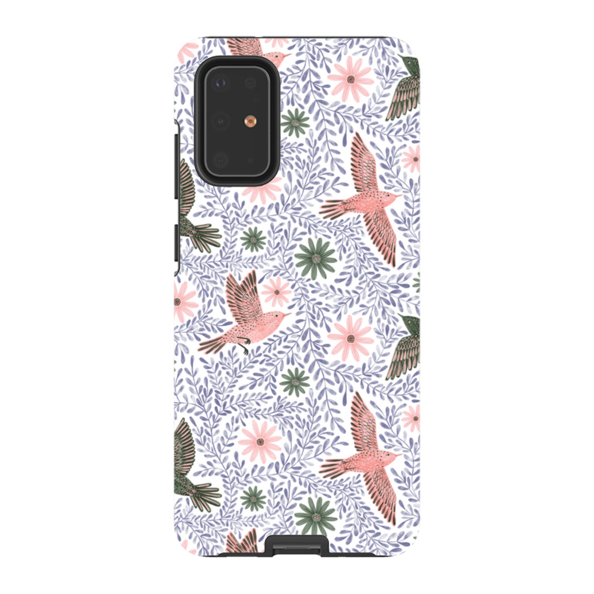 Samsung Tough Case - Bird Pattern Blue By Lee Foster Wilson