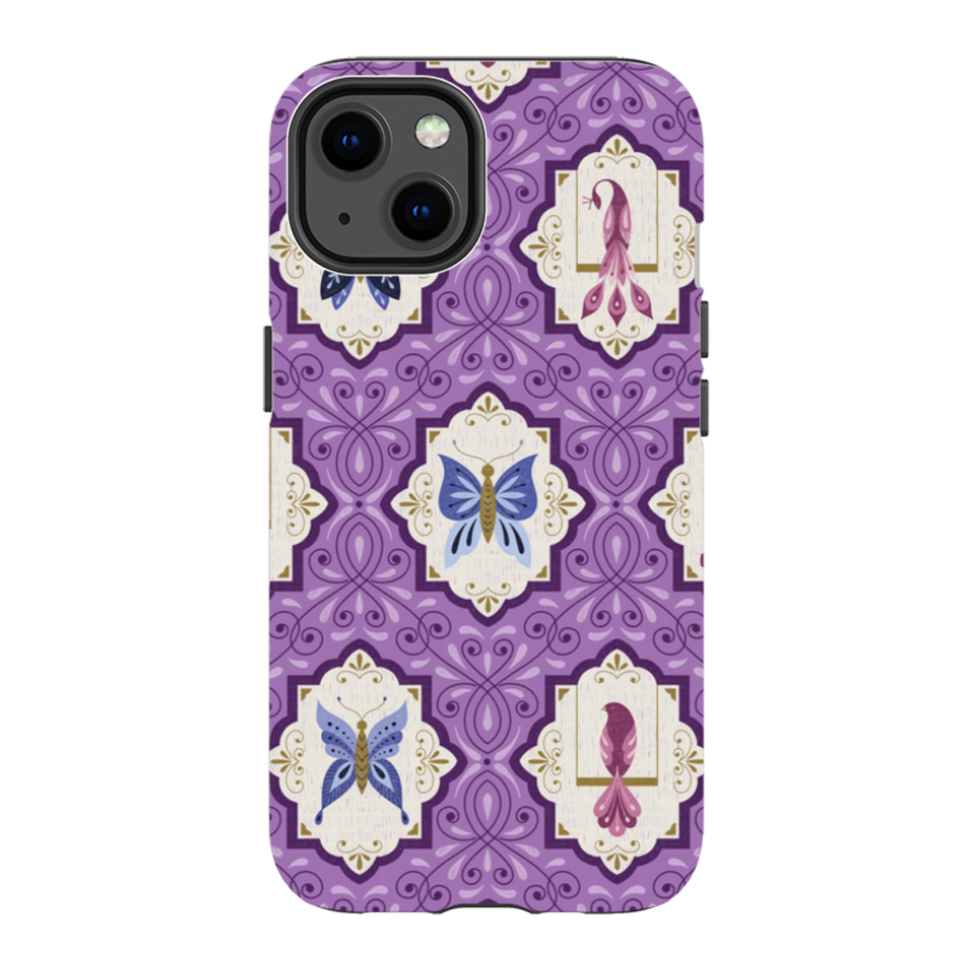 iPhone Tough Case - Wingframes Med Purple By Jenny Zemanek