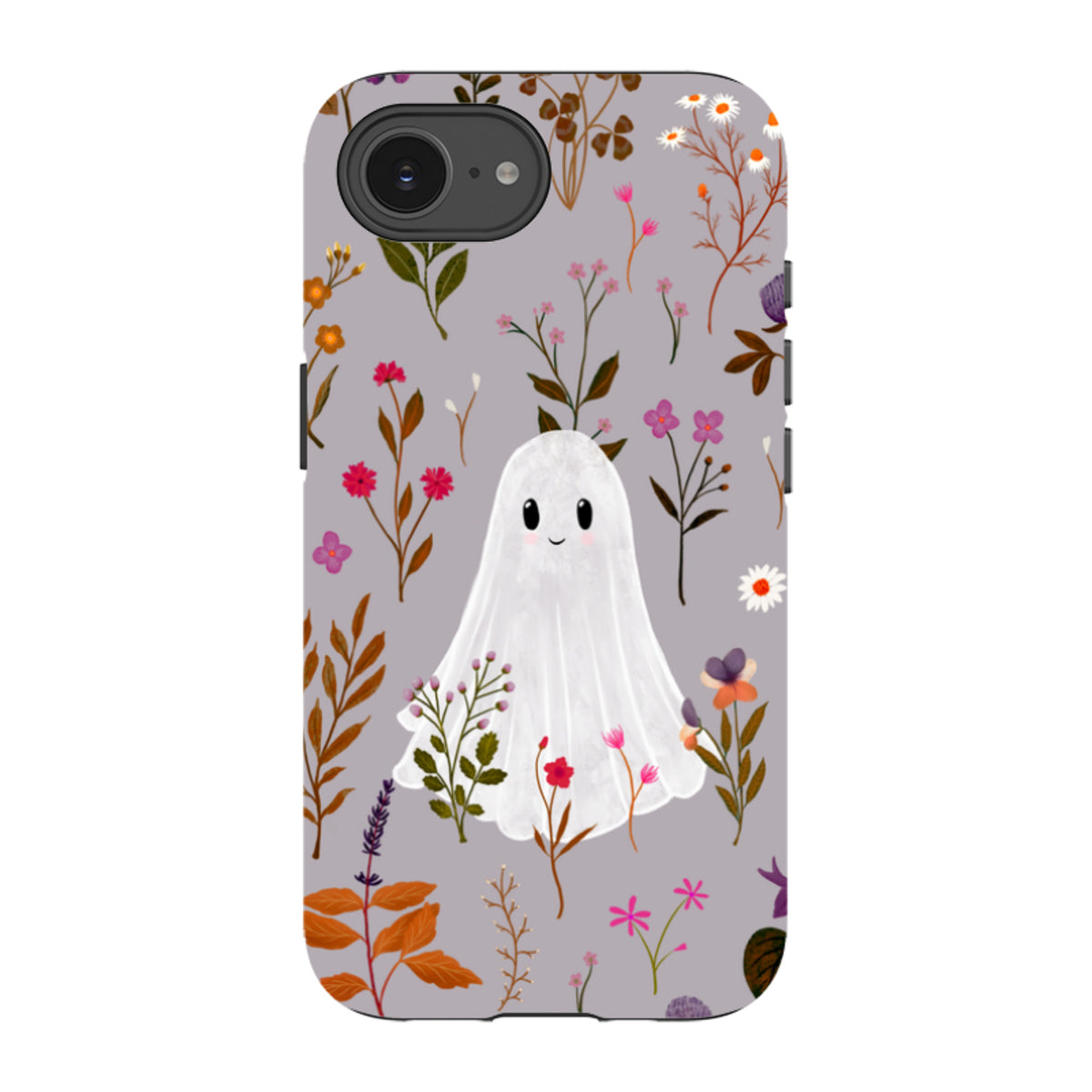 iPhone Tough Case - Ghost in the Garden - Mauve Multi By Katherine Quinn