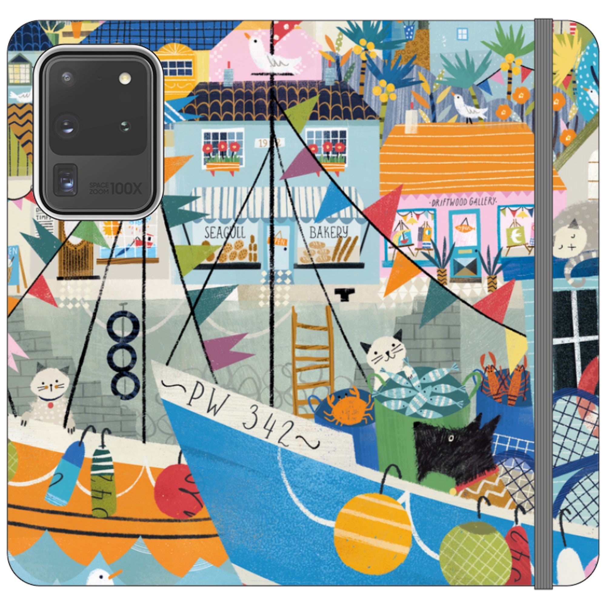 Night Harbour Wallet Case By Ali Brookes