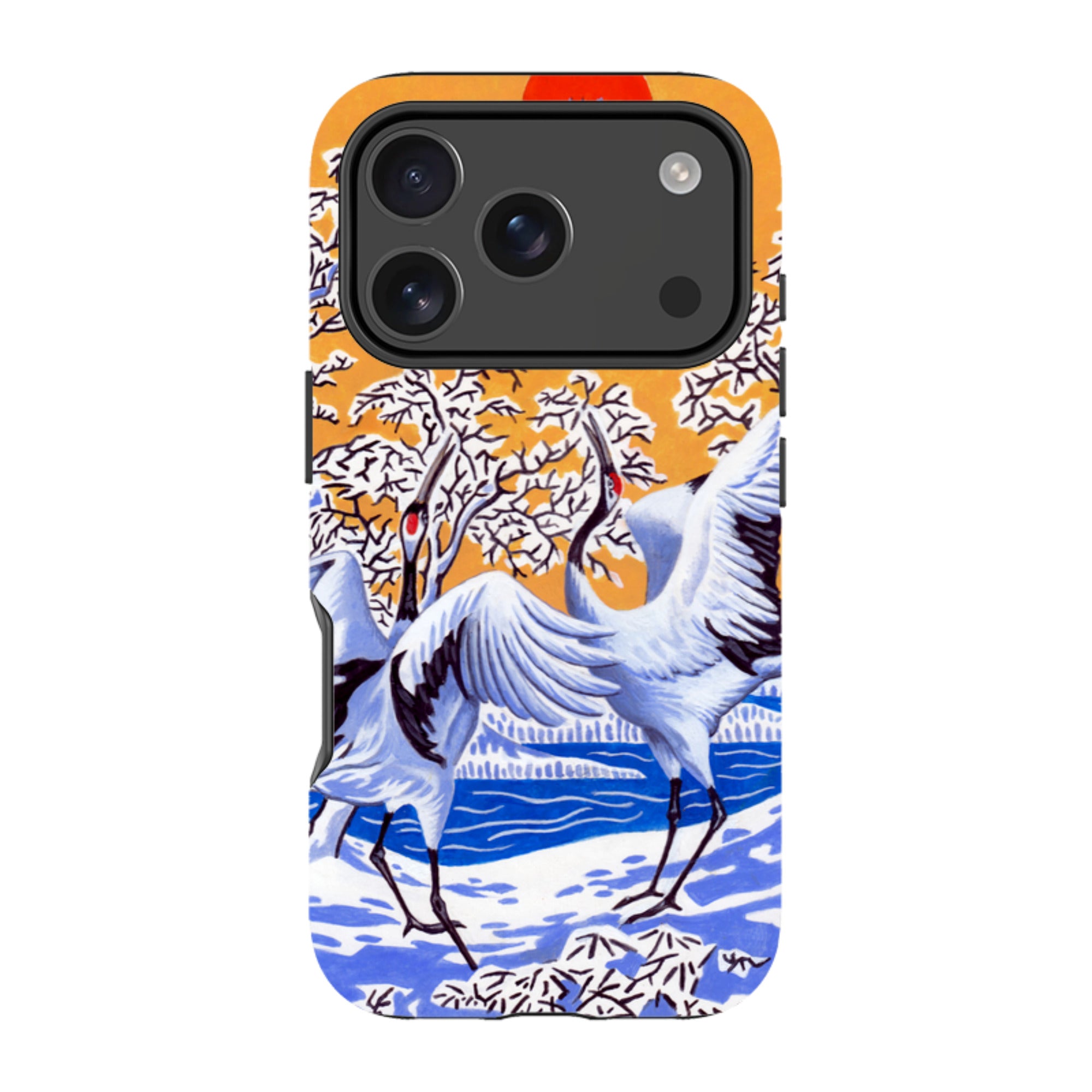 iPhone MagSafe Tough Case -  Japanese Cranes By Philip Hood