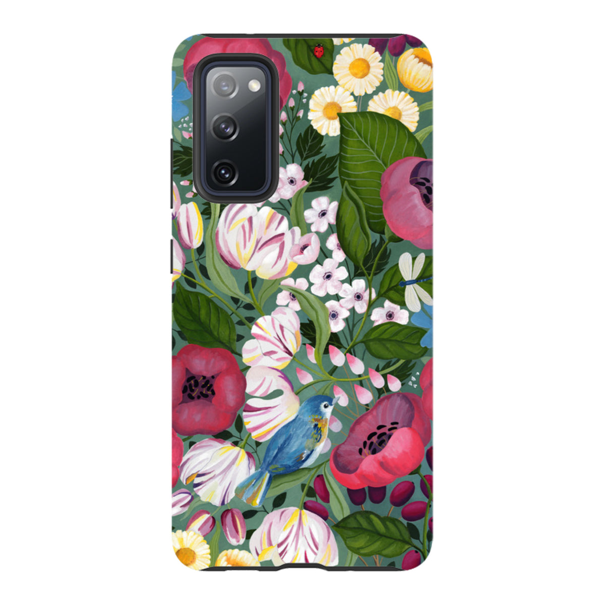 Samsung Tough Case - Bluebird Flowers By Bex Parkin
