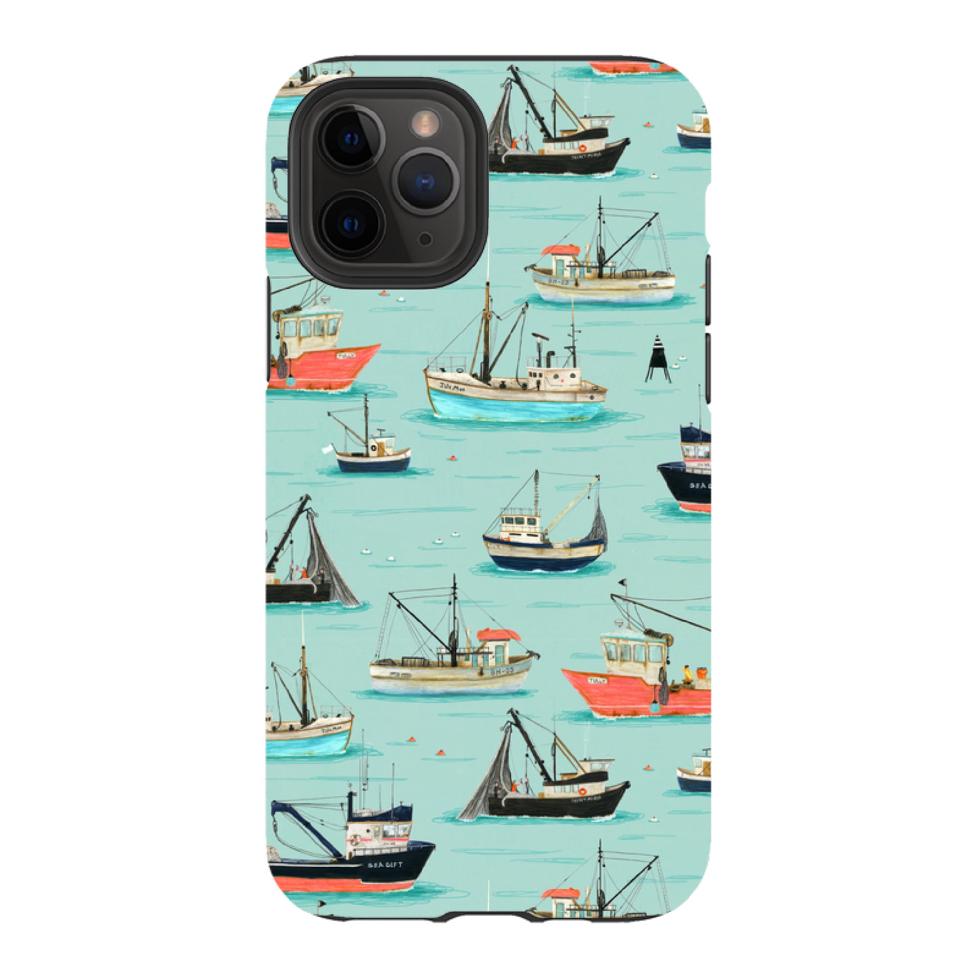 iPhone Tough Case - Fishing Boats By Katherine Quinn