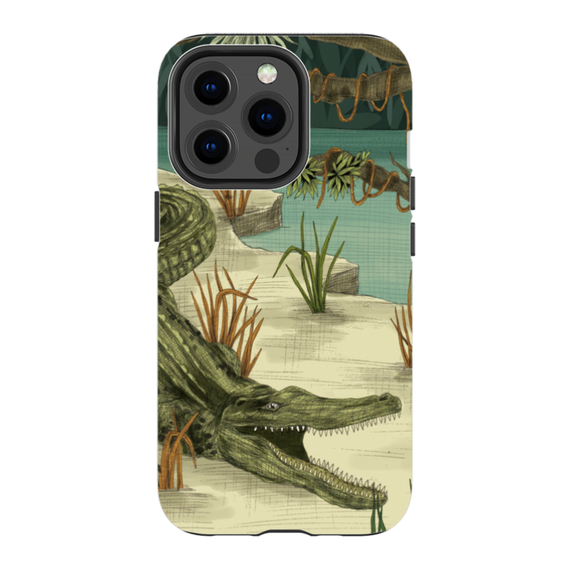 iPhone Tough Case - Crocodile By Jade Mosinski
