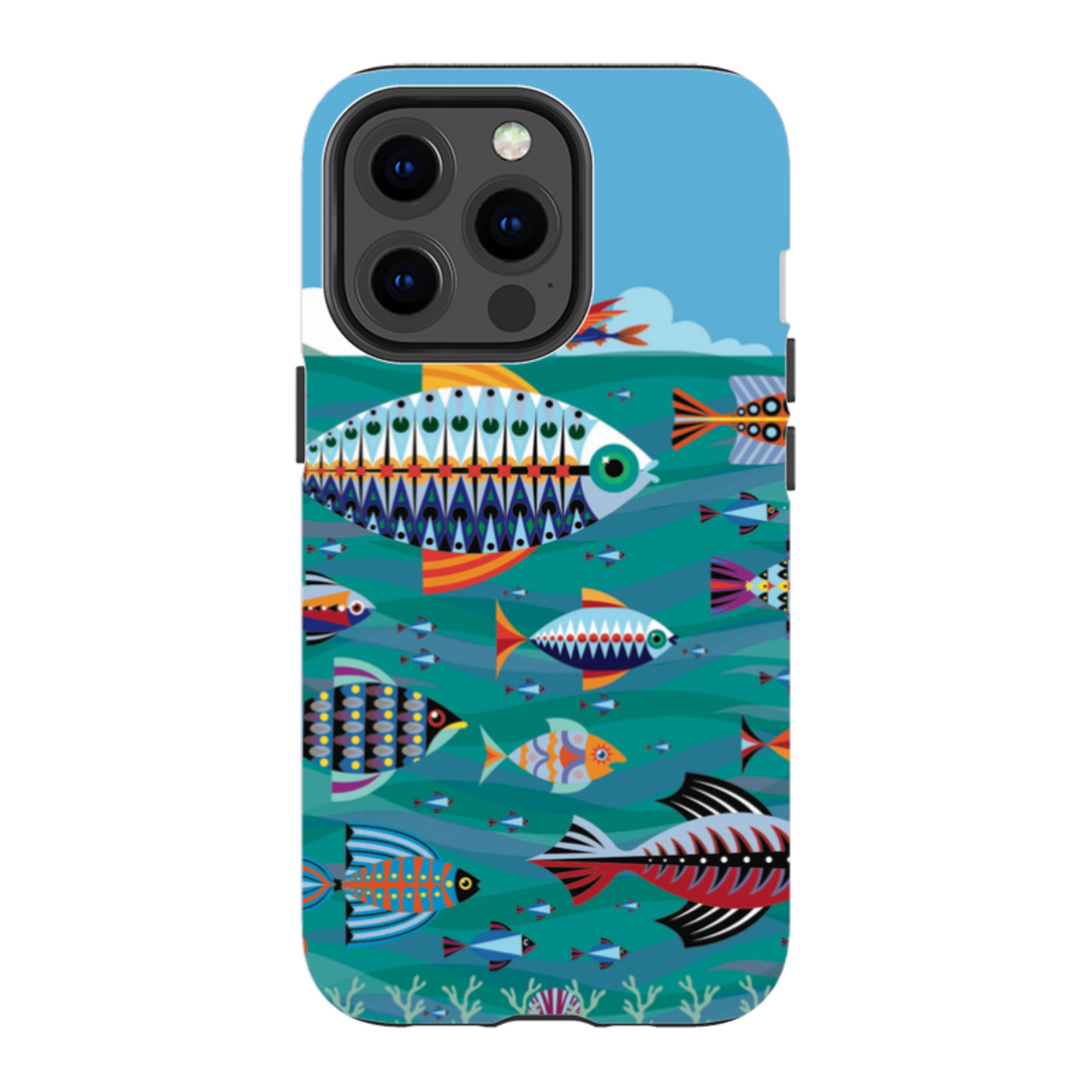 iPhone Tough Case - Fish By Patternistas