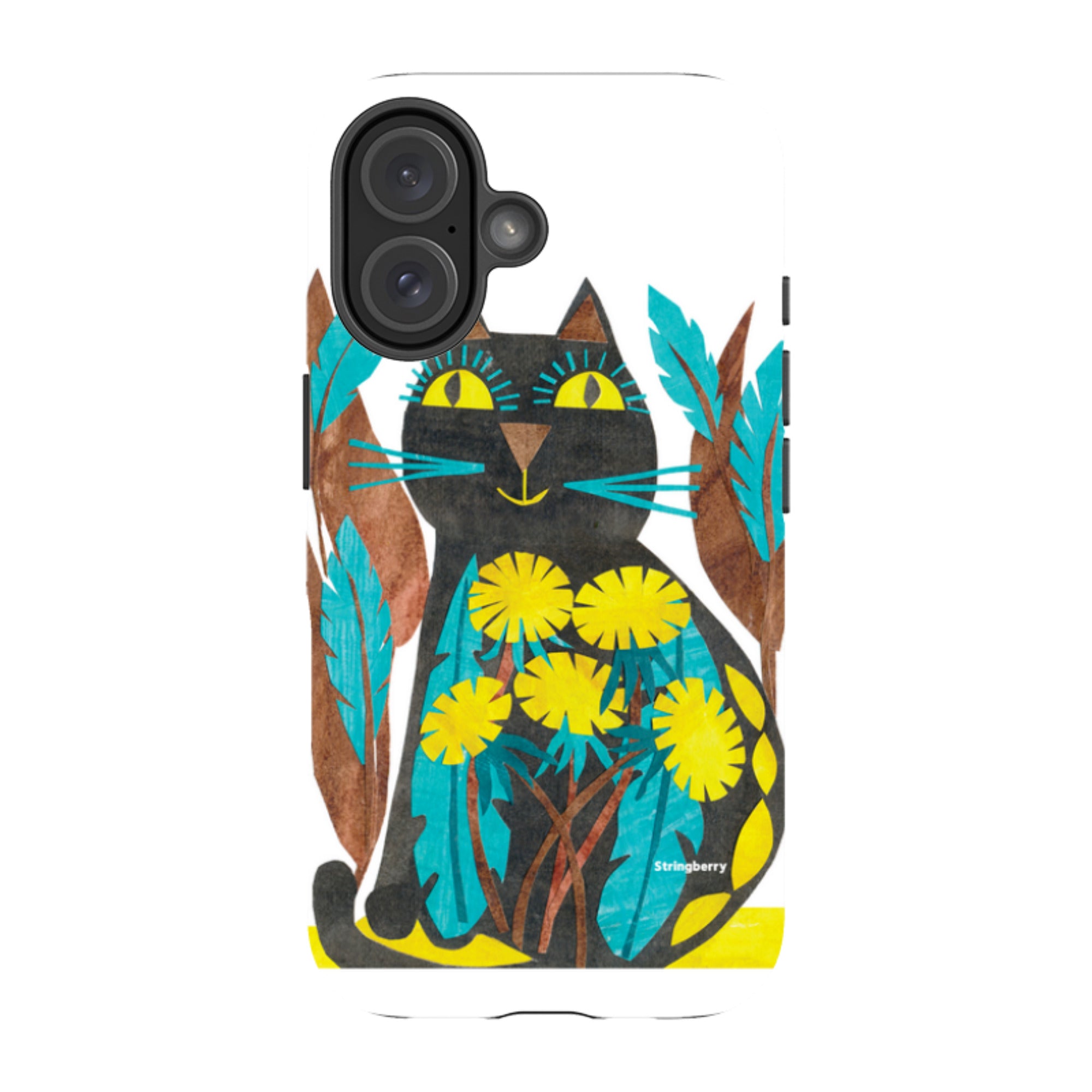 iPhone MagSafe Tough Case - Folk Cat By Tracey English
