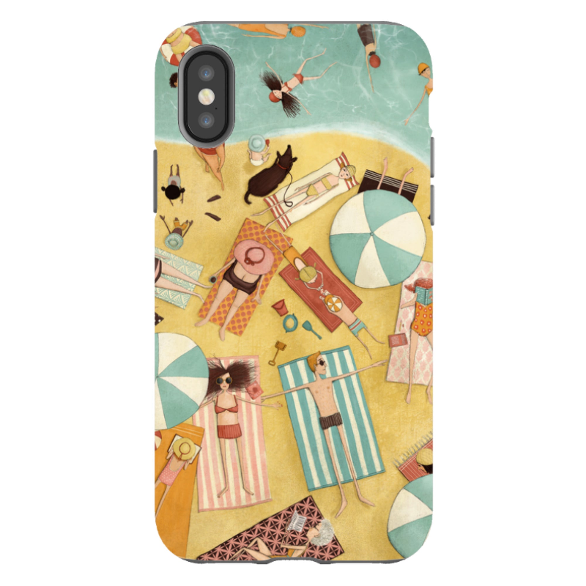 iPhone Tough Case - Beach Day By Maja Lindberg