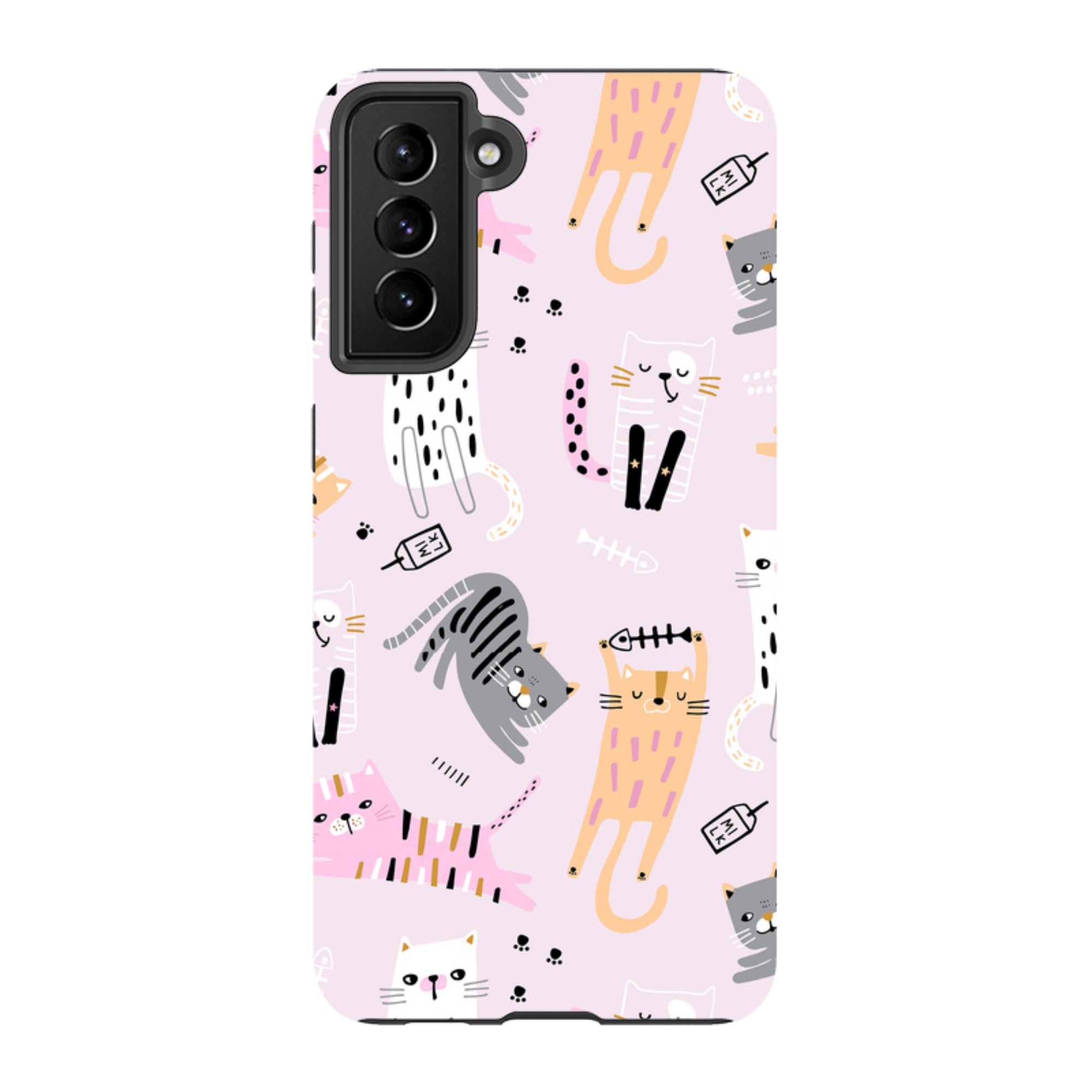 Samsung Tough Case - Cat And Bone Pink