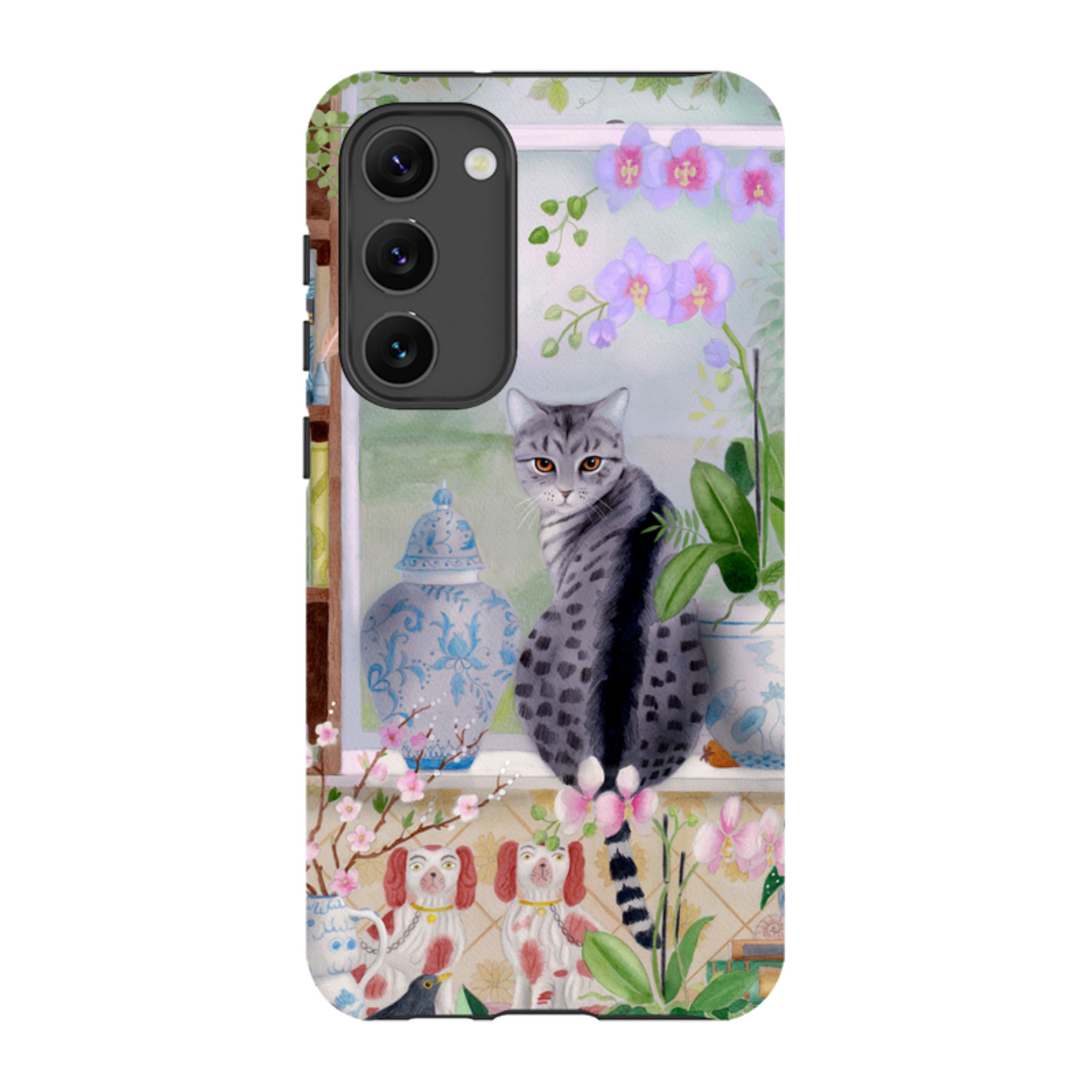 Samsung Tough Case - Cat In Window By Bex Parkin