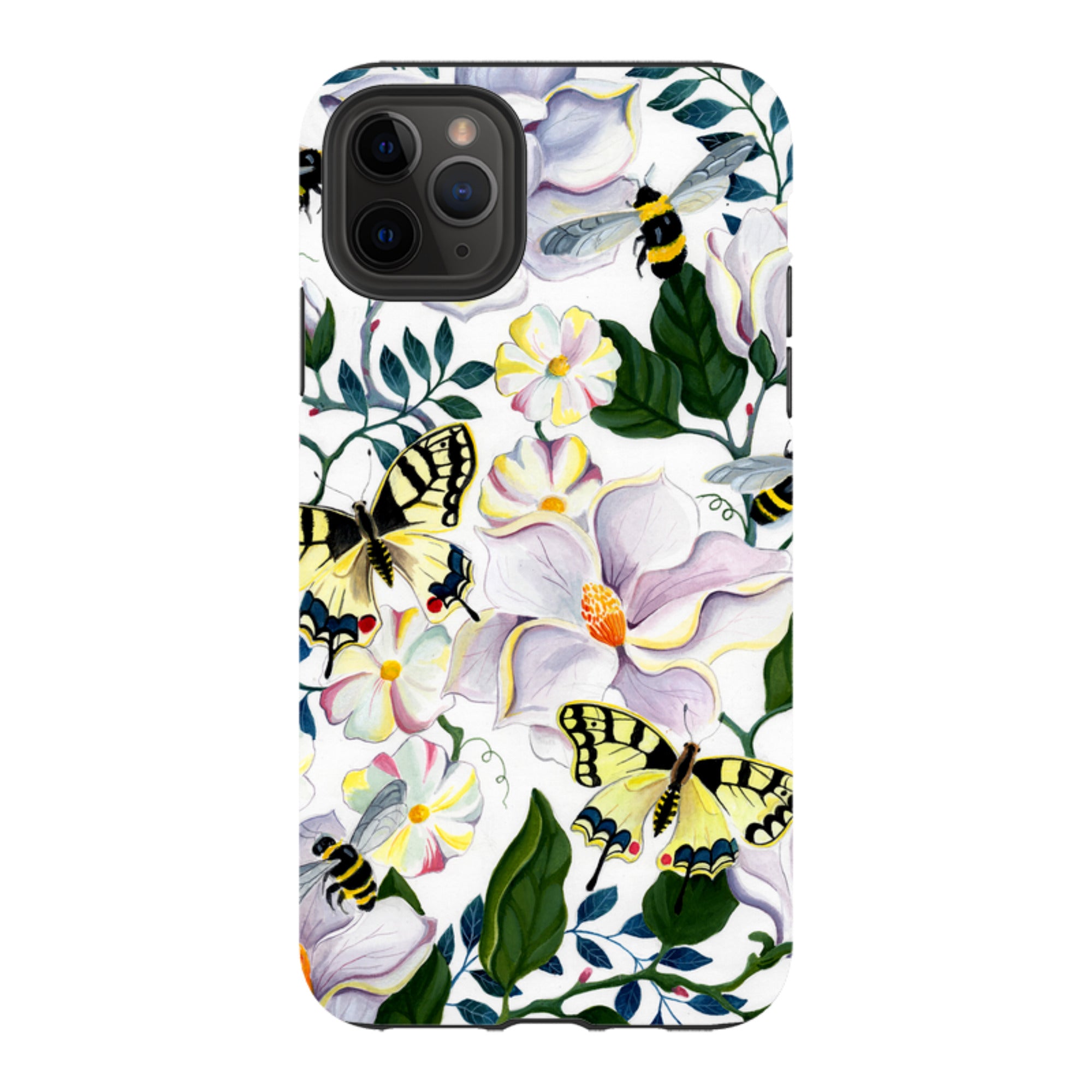 iPhone Tough Case - Bees And Magnolia By Bex Parkin