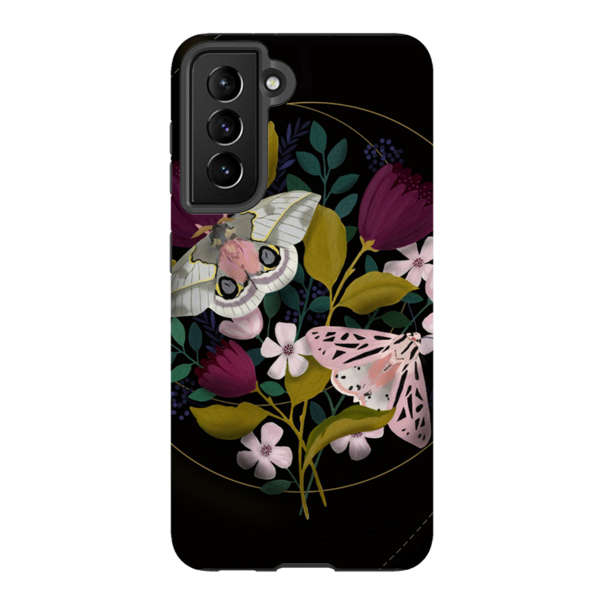 Samsung Tough Case - Moon Moths By Bex Parkin