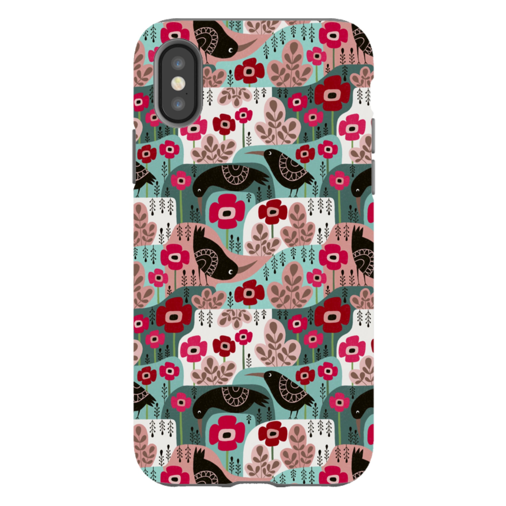 iPhone Tough Case - Poppies And Crow By Suzy Taylor