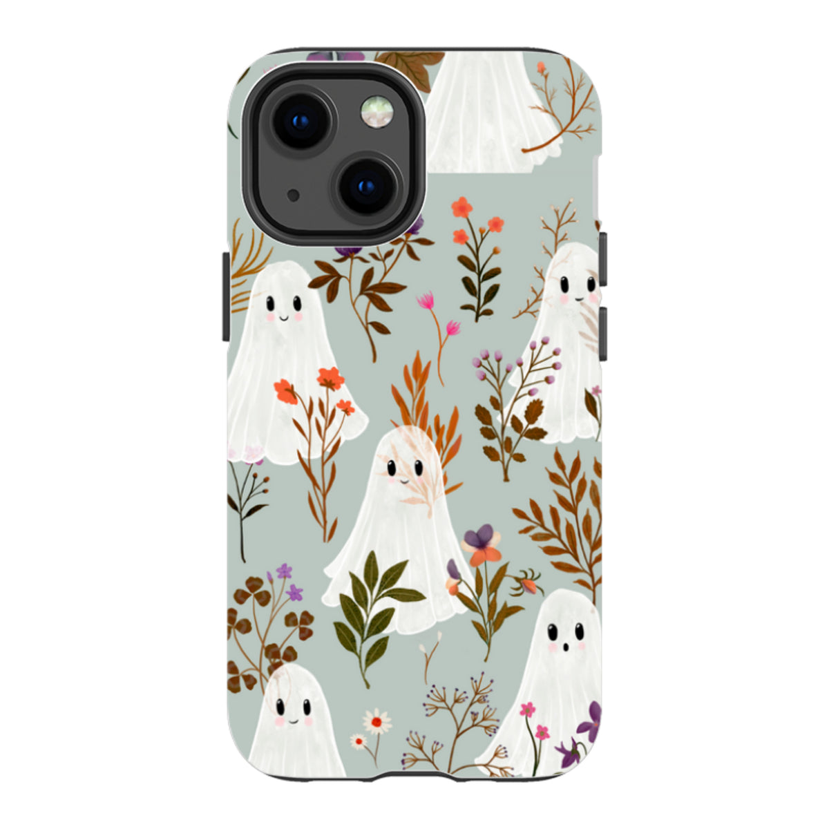 iPhone Tough Case - Ghost in the Garden - Dusty Gourd By Katherine Quinn