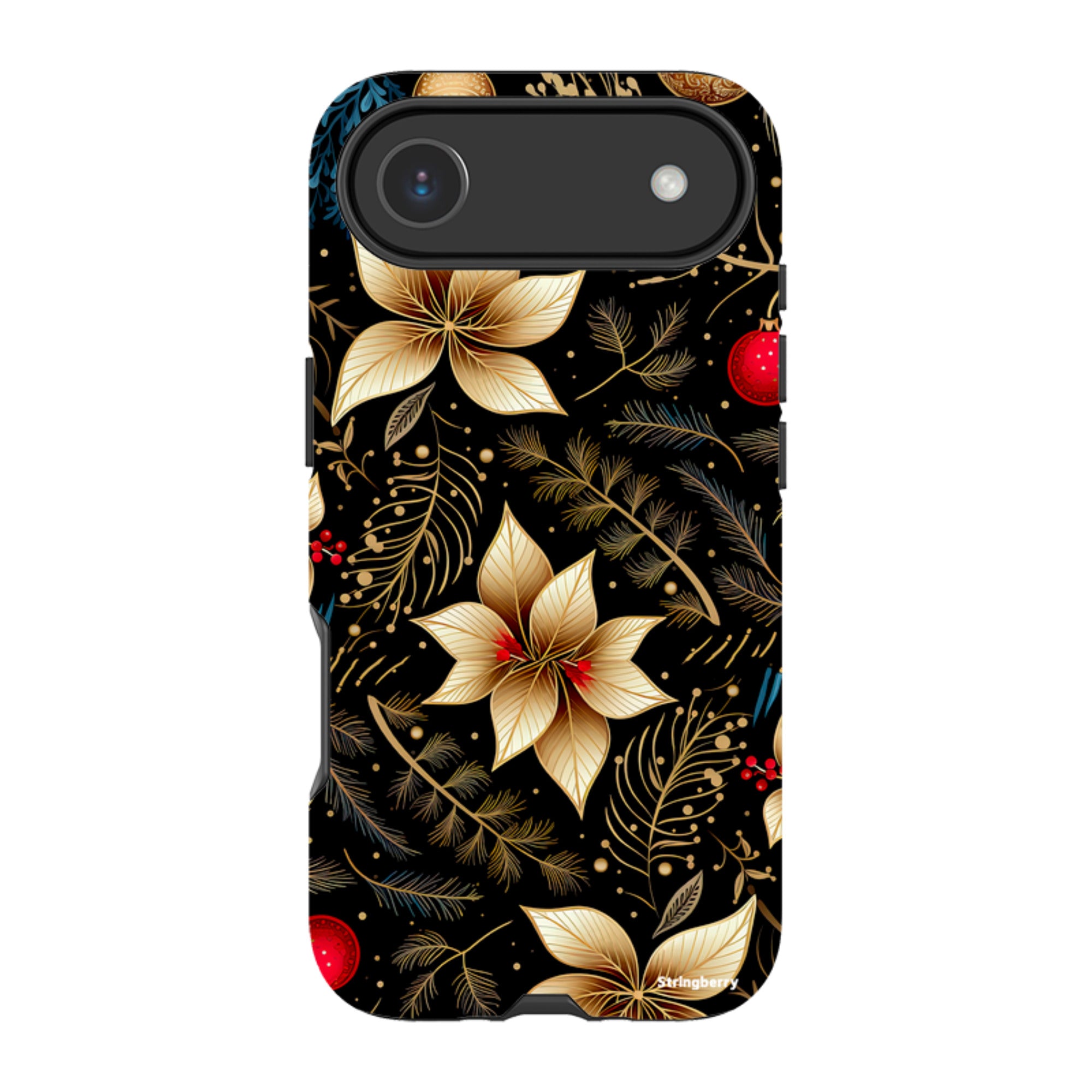 iPhone Tough Case - Golden Winter Floral