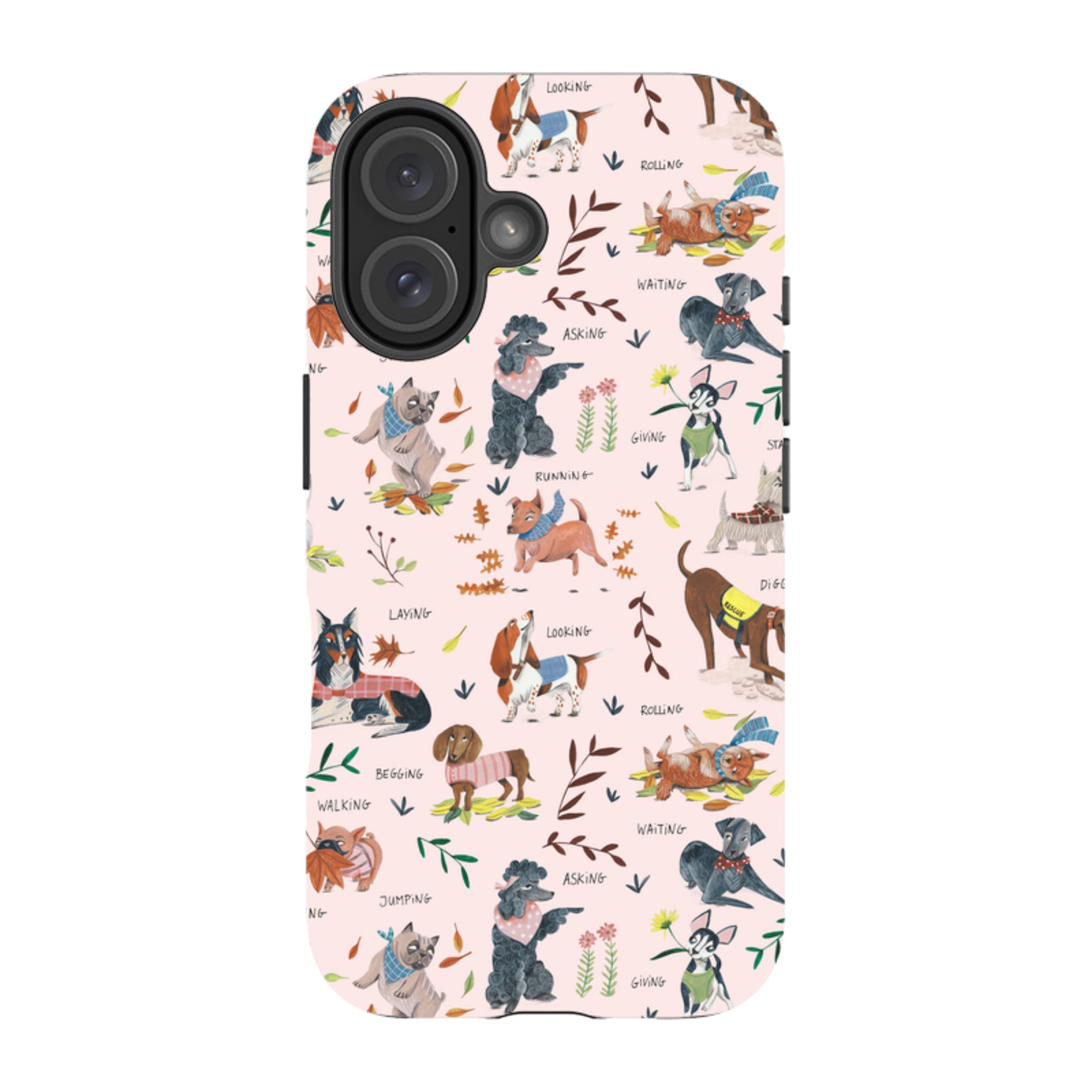 iPhone Tough Case - Dog Pattern By Caroline Bonne Muller