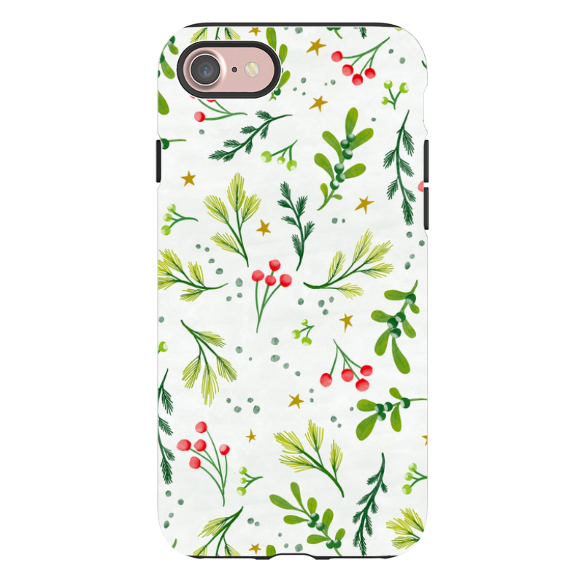 iPhone Tough Case - Christmas Stars By Katherine Quinn