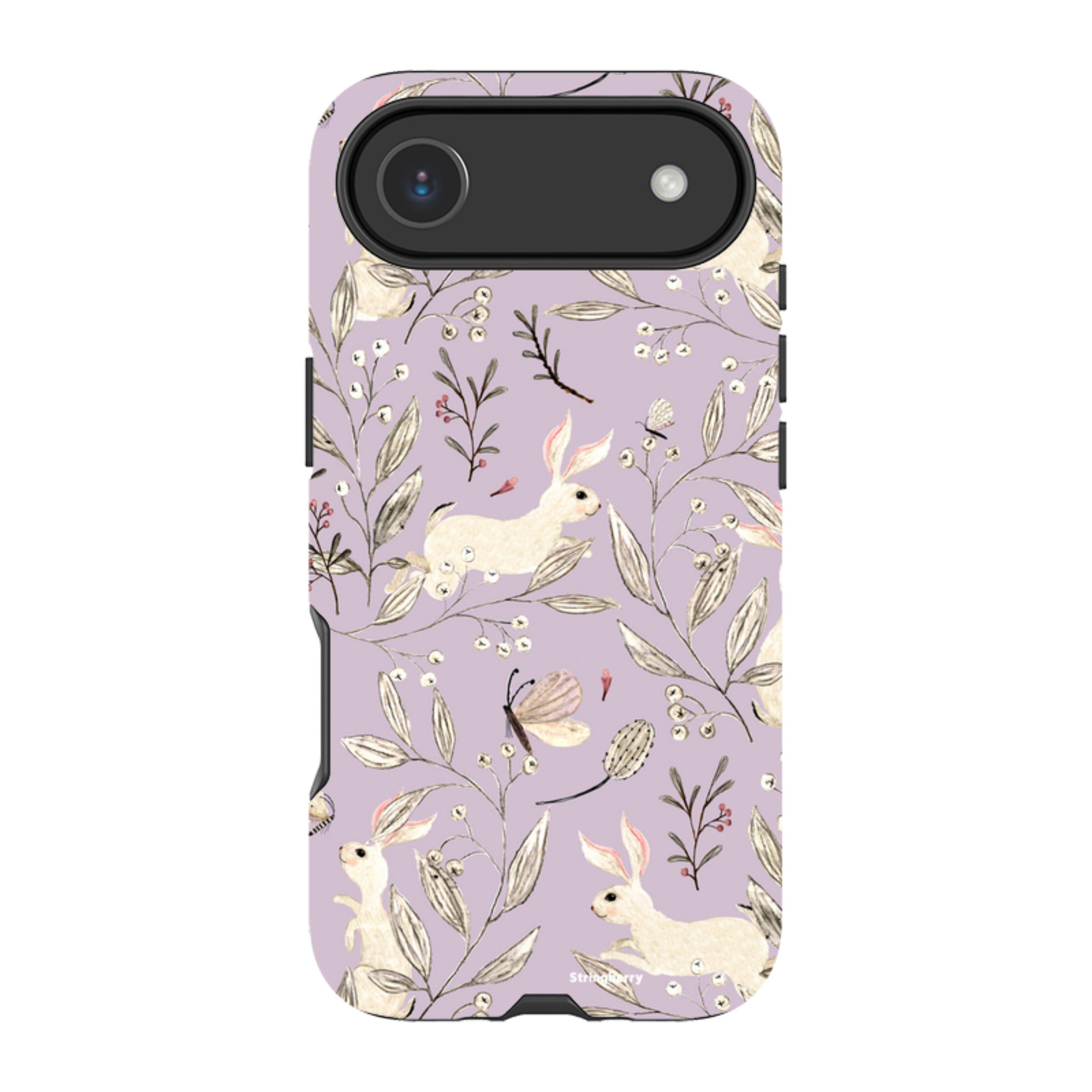 iPhone MagSafe Tough Case - Bunnies Mauve By Katherine Quinn