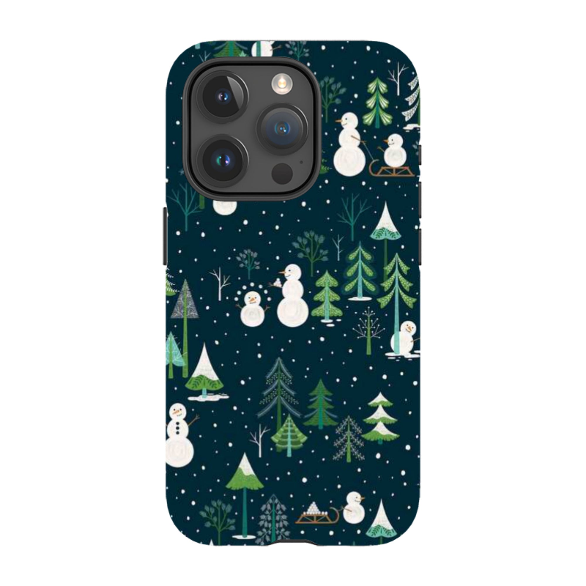 iPhone Tough Case - Snowman Playground By Jenny Zemanek