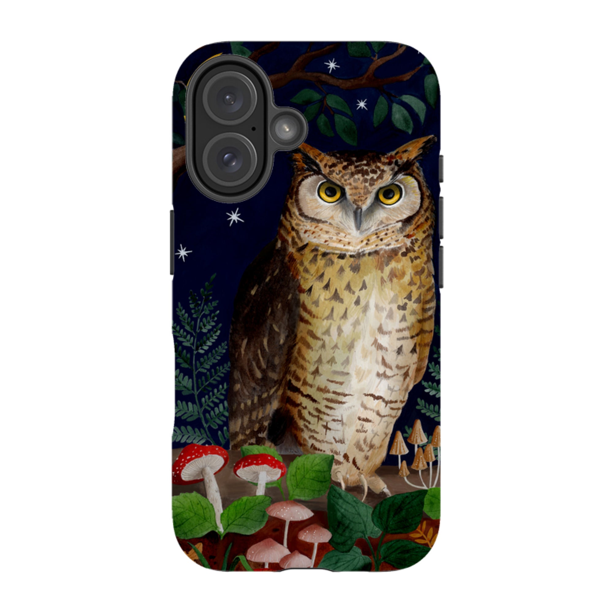 iPhone Tough Case - Mushroom Owl By Bex Parkin