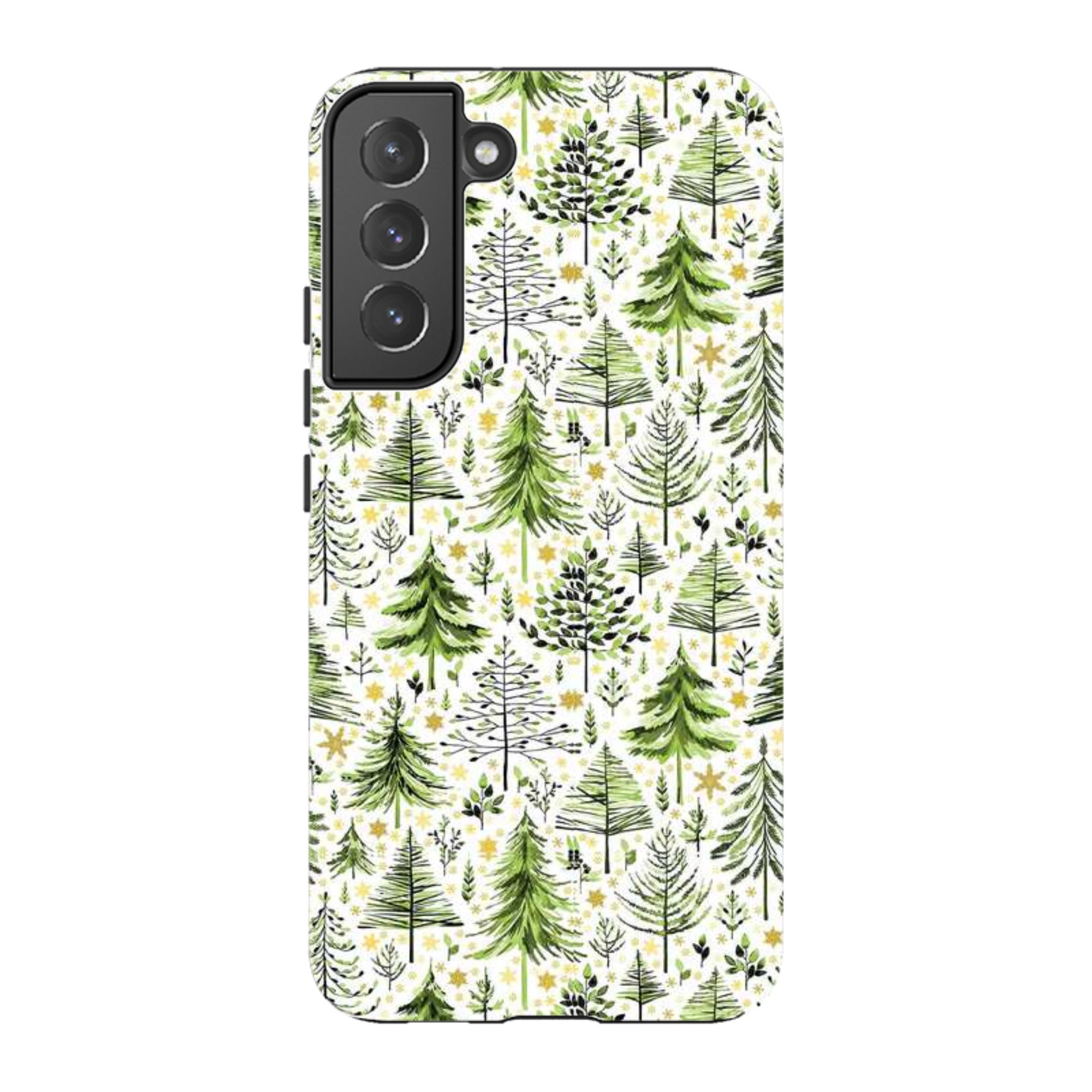Samsung Tough Case - Green Xmas Trees By Elisabeth Haager