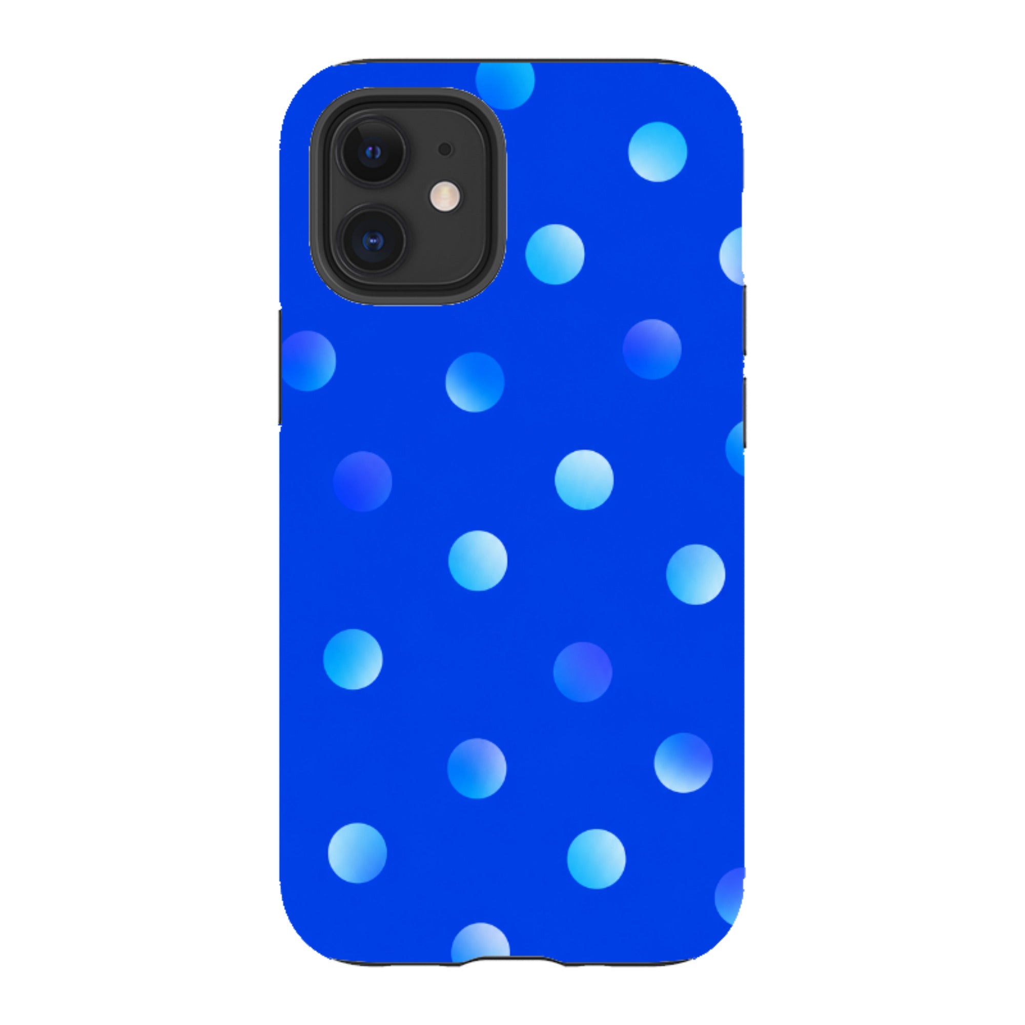 iPhone Tough Case - Blue Polka Dot