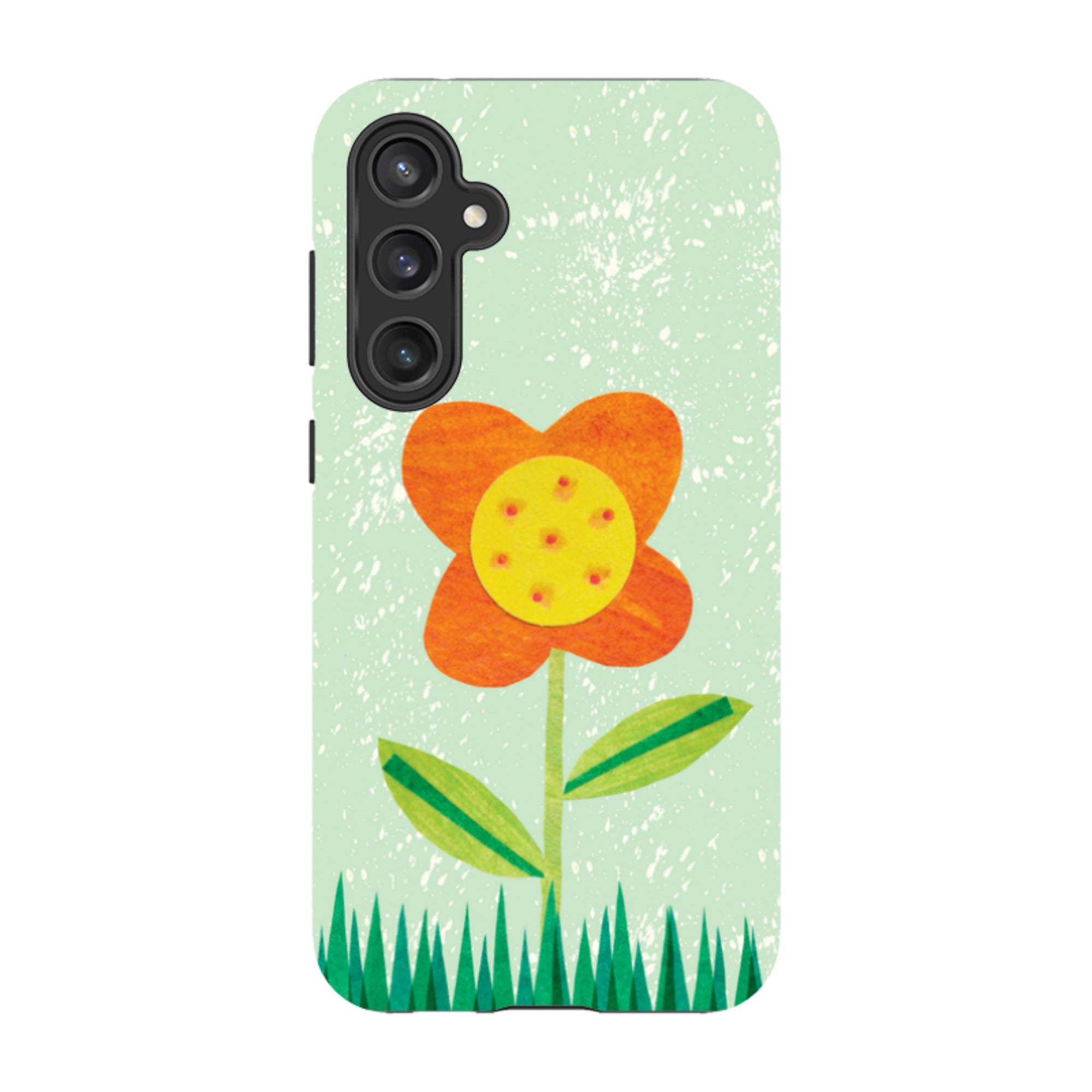 Samsung Tough Case - Orange Flower By Tracey English