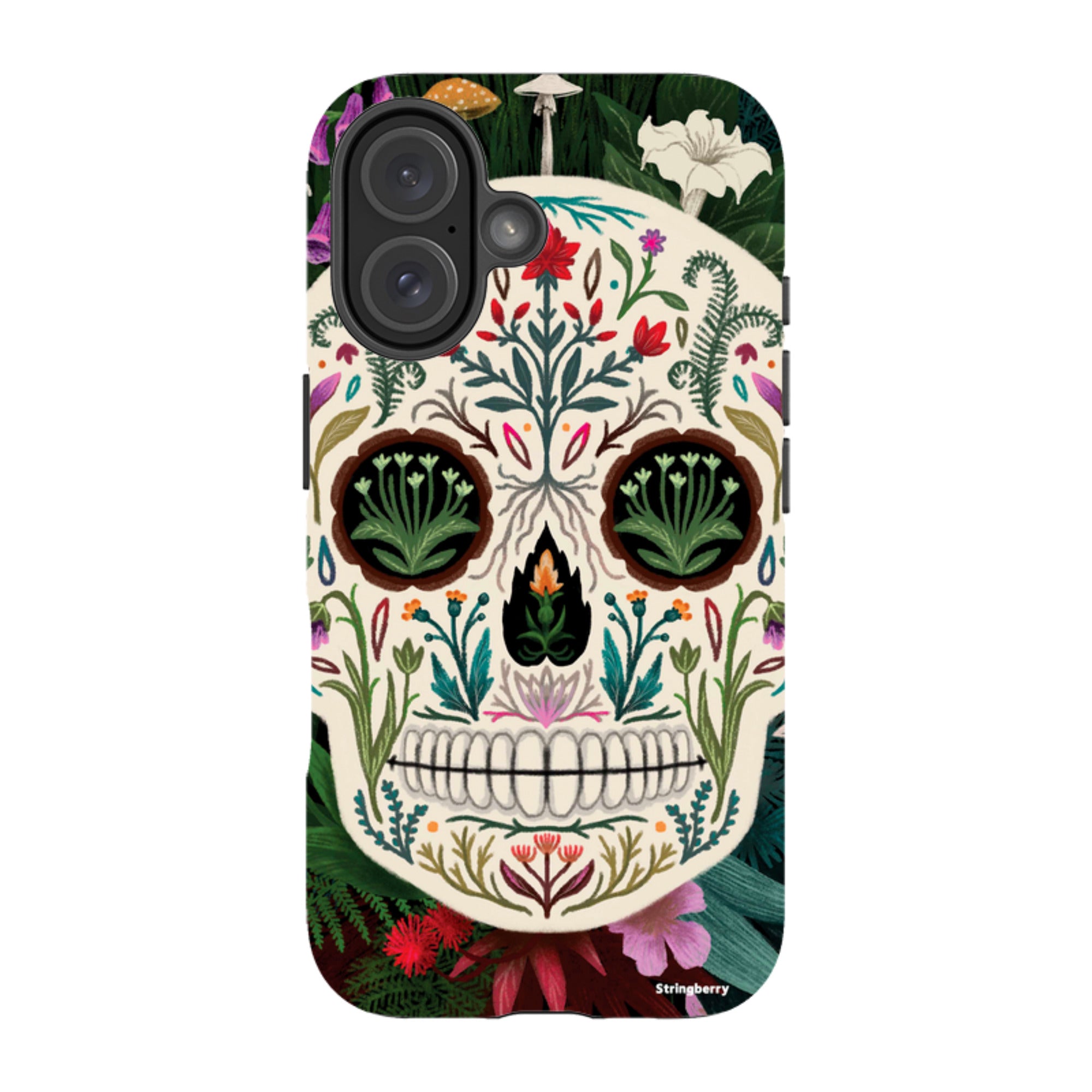iPhone MagSafe Tough Case -  Poison Sugar Skull By Anna Stead