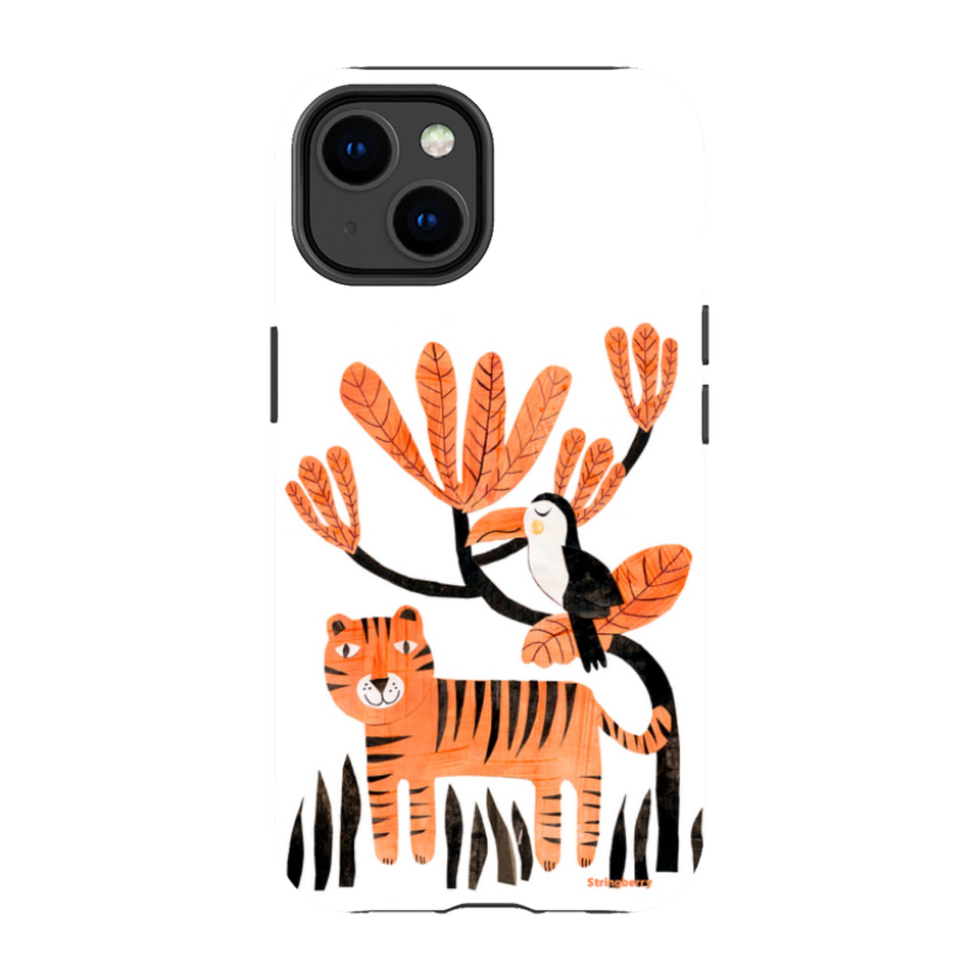 iPhone Tough Case - Tiger And Toucan By Tracey English