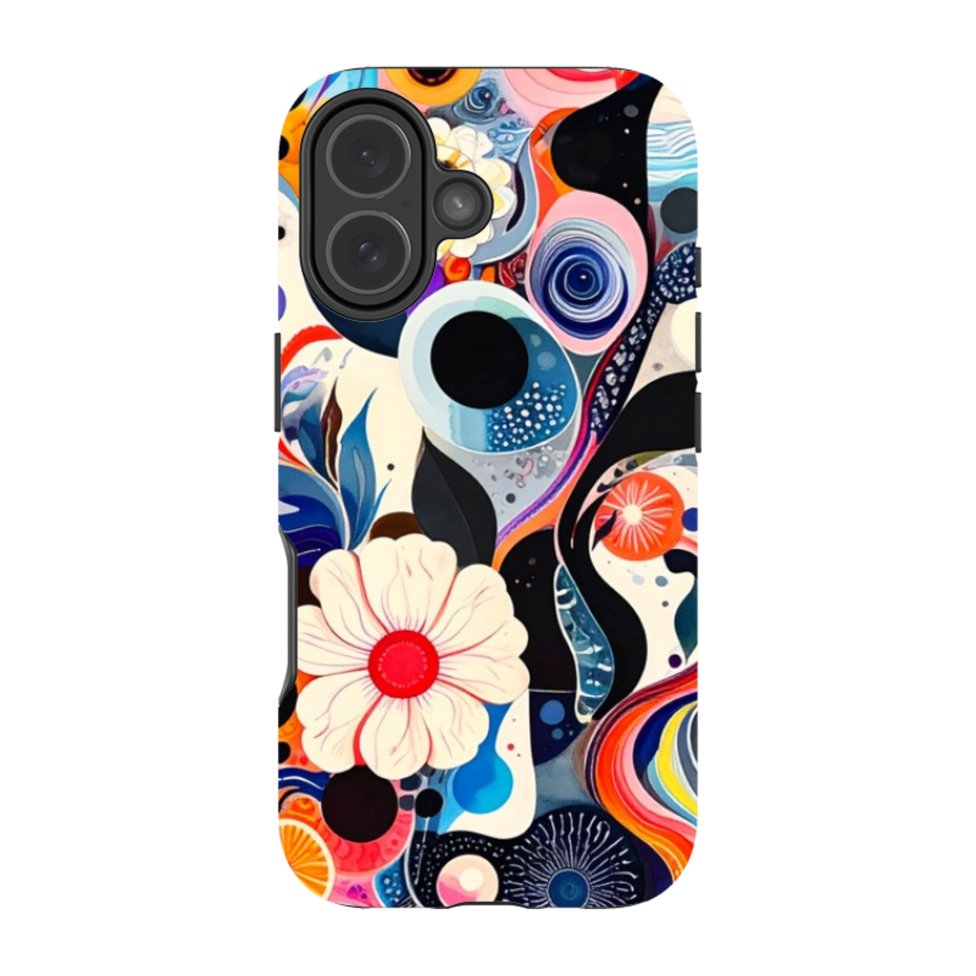 iPhone Tough Case - Floral Marble