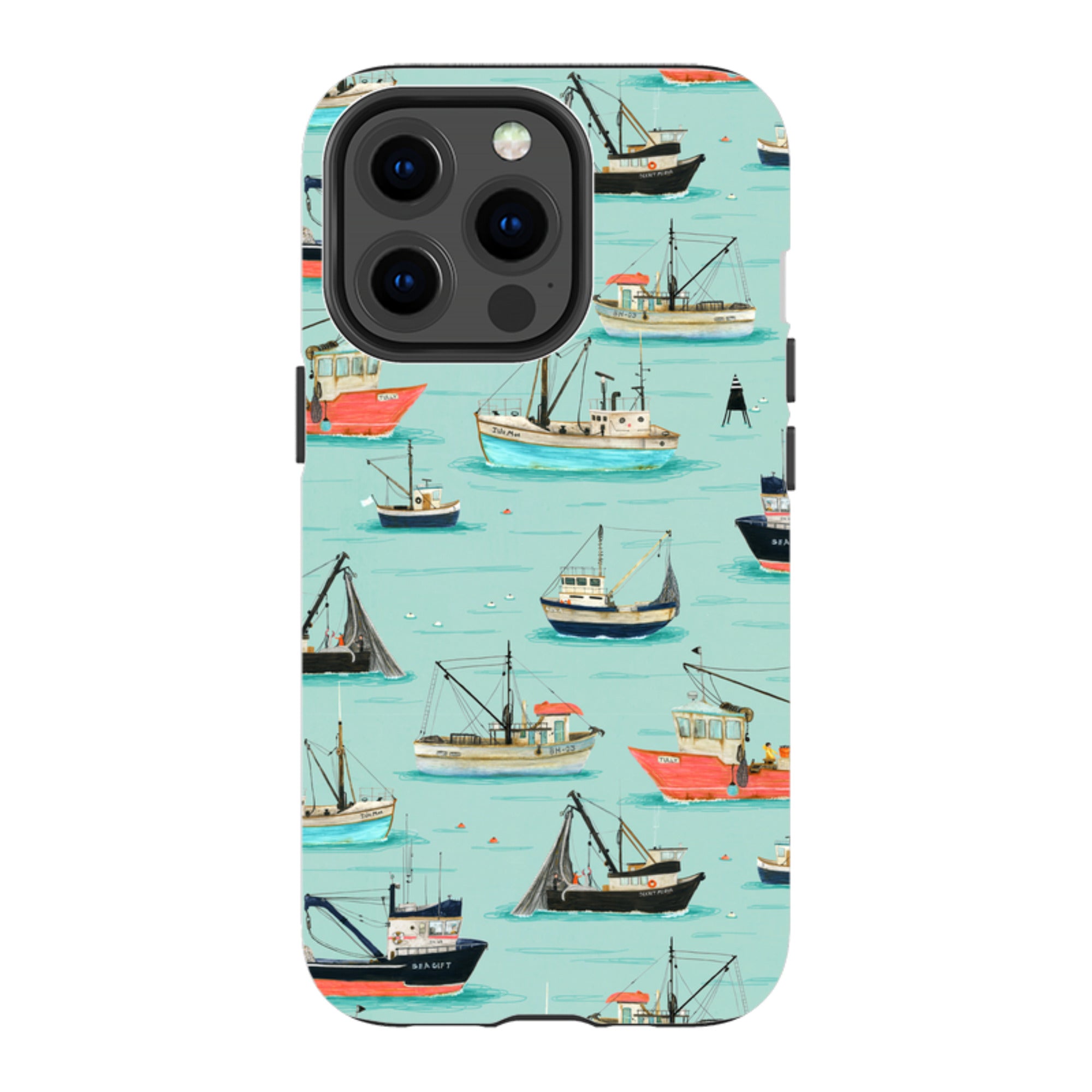 iPhone MagSafe Tough Case - Fishing Boats By Katherine Quinn