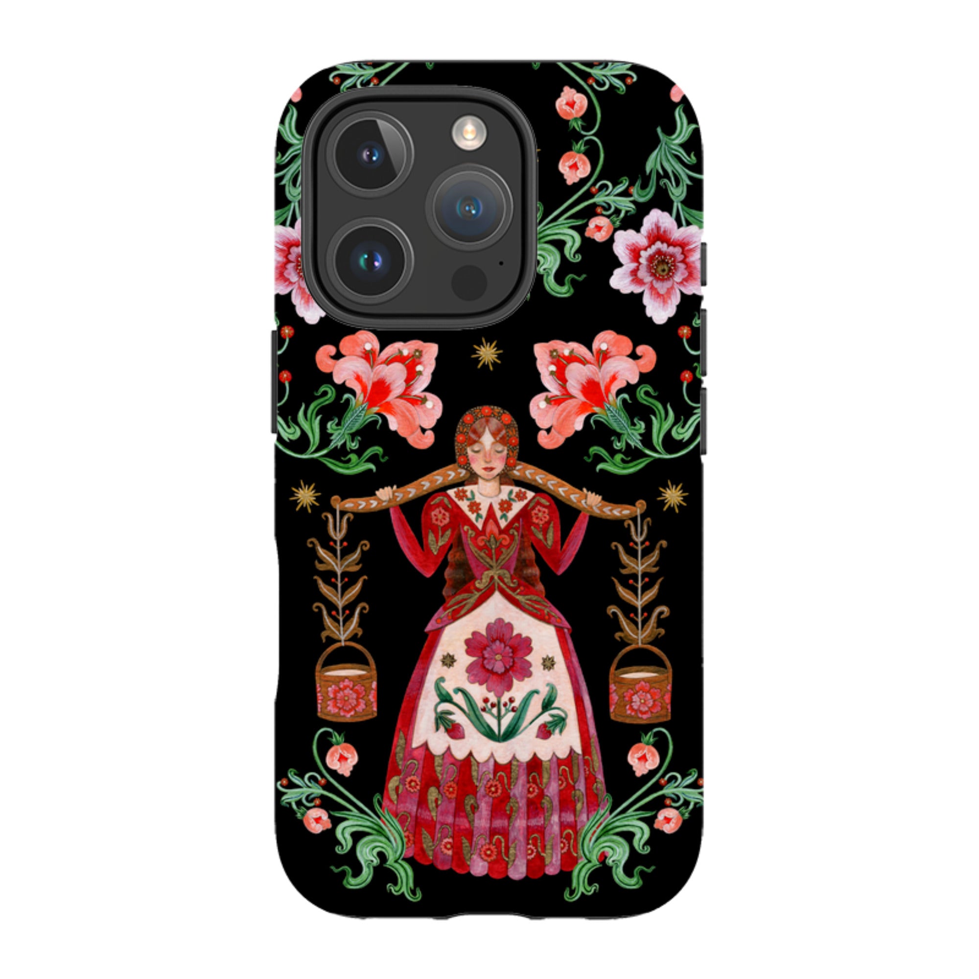 iPhone Tough  Case - Eight Maids A Milking By Maria Matos