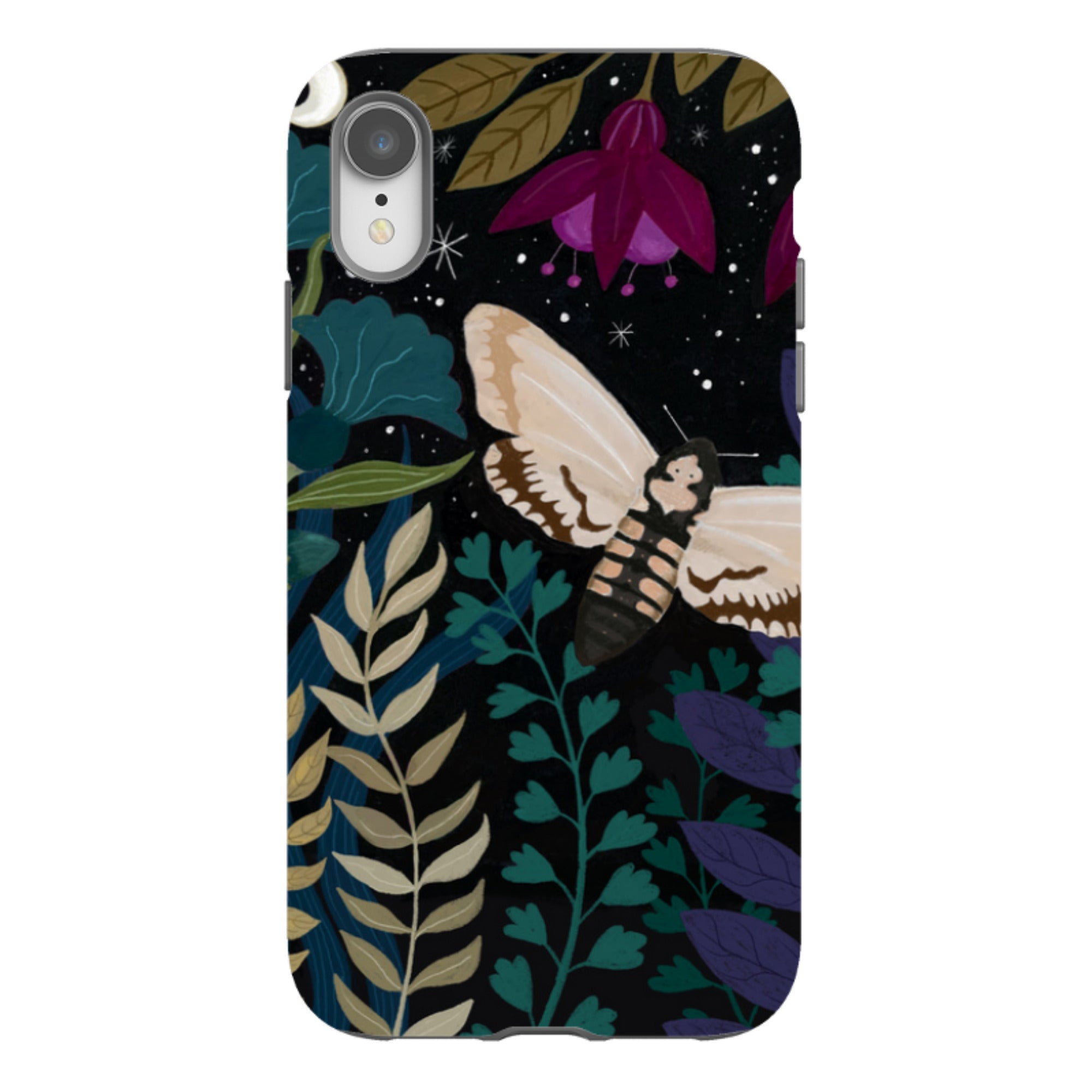 iPhone Tough Case - Midnight Moths By Bex Parkin