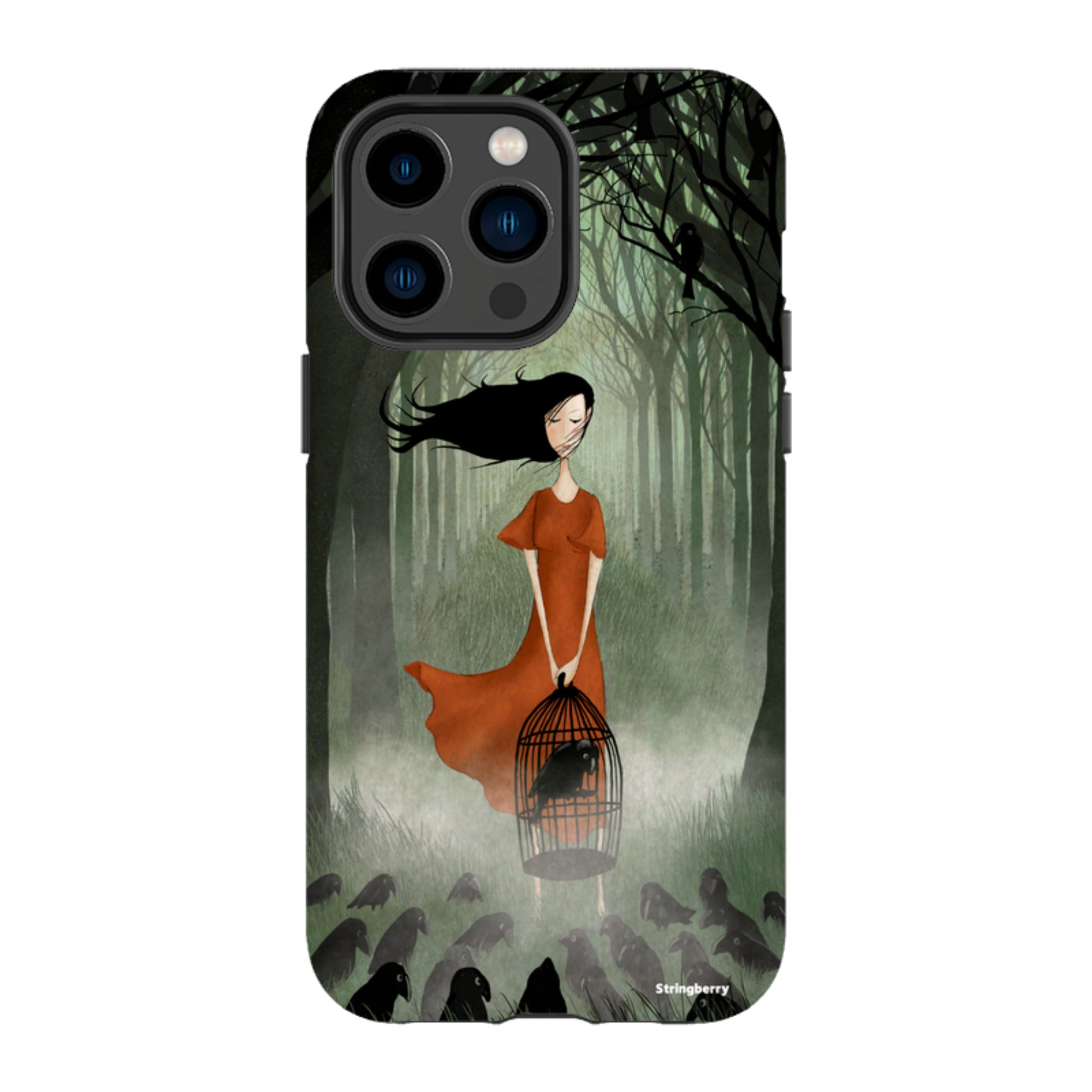 iPhone Tough Case - The Raven Girl By Maja Lindberg
