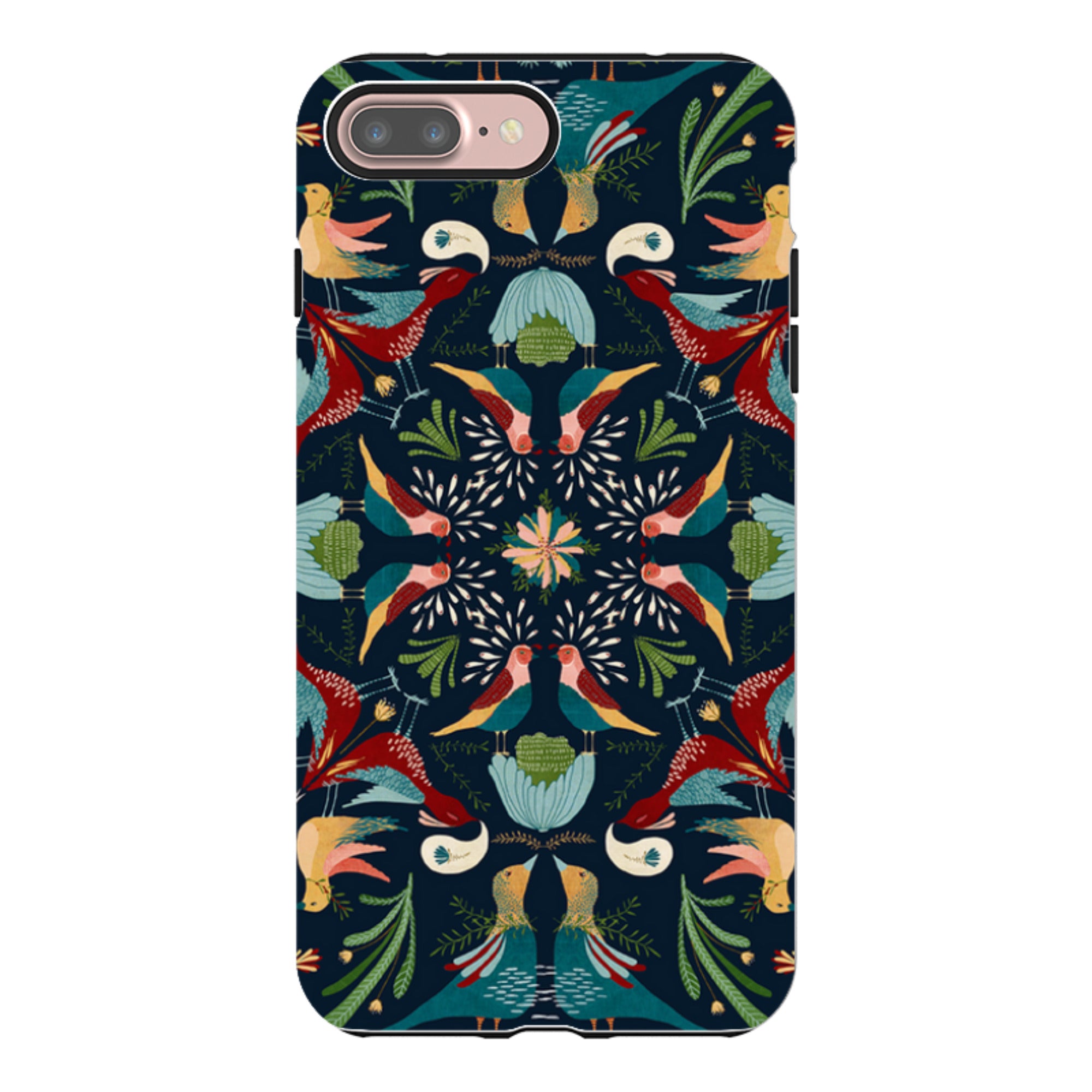 iPhone Tough Case - Navy Hanky By Katherine Quinn