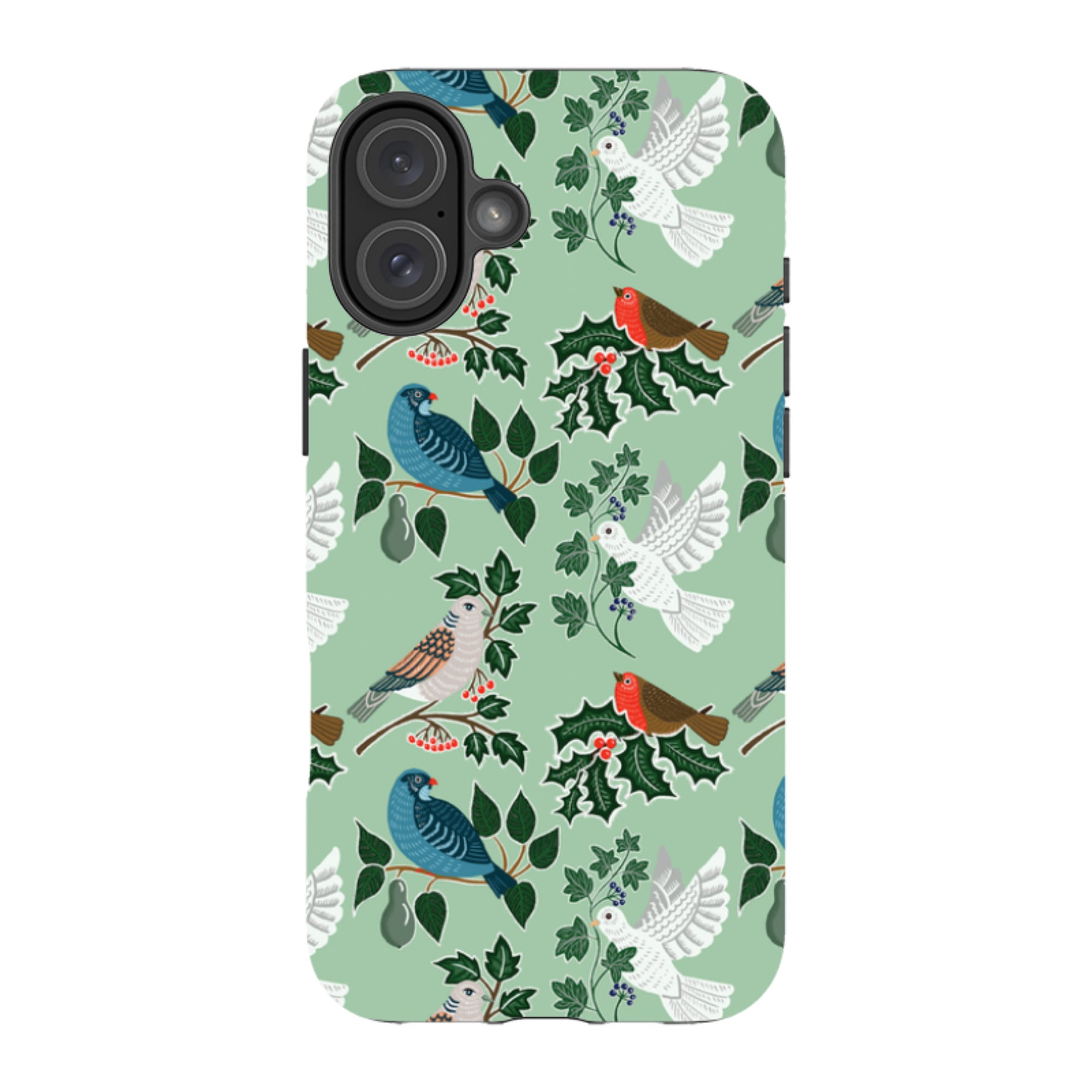 iPhone Tough Case - Winter Birds-1 By kate Heiss