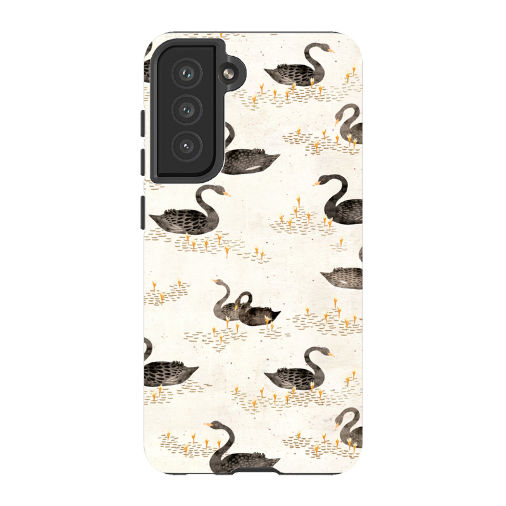 Samsung Tough Case - Swans Cream By Katherine Quinn