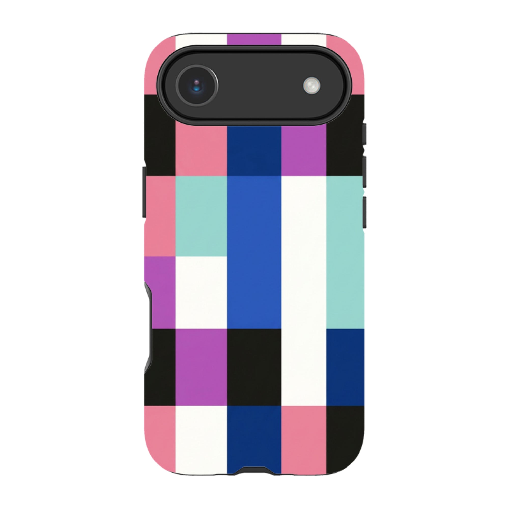 iPhone MagSafe Tough Case - Pastel Cyberpunk Checkerboard